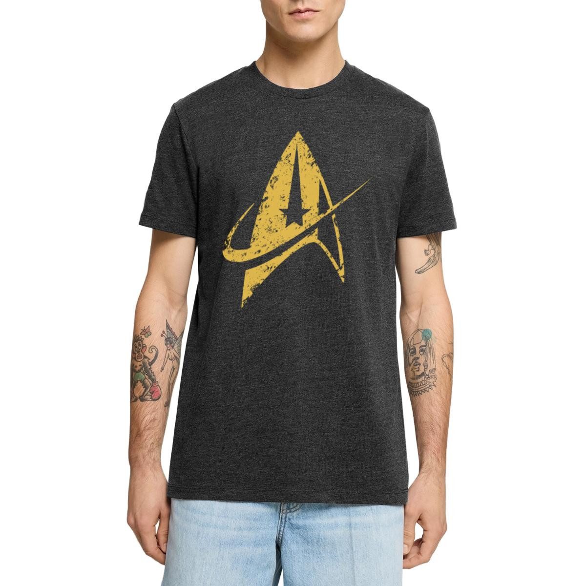 T-Shirt Star Trek Discovery Delta Abzeichen Gold Männer Premium T-Shirt
