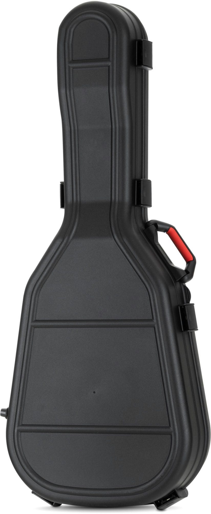 Shaman Gitarrentasche Westerngitarren Case Schwarz - Hartschalenkoffer für Akustikgitarre, Gitarrencase mit Innenfutter aus Plüsch - inkl. 6 Schnappschlösser