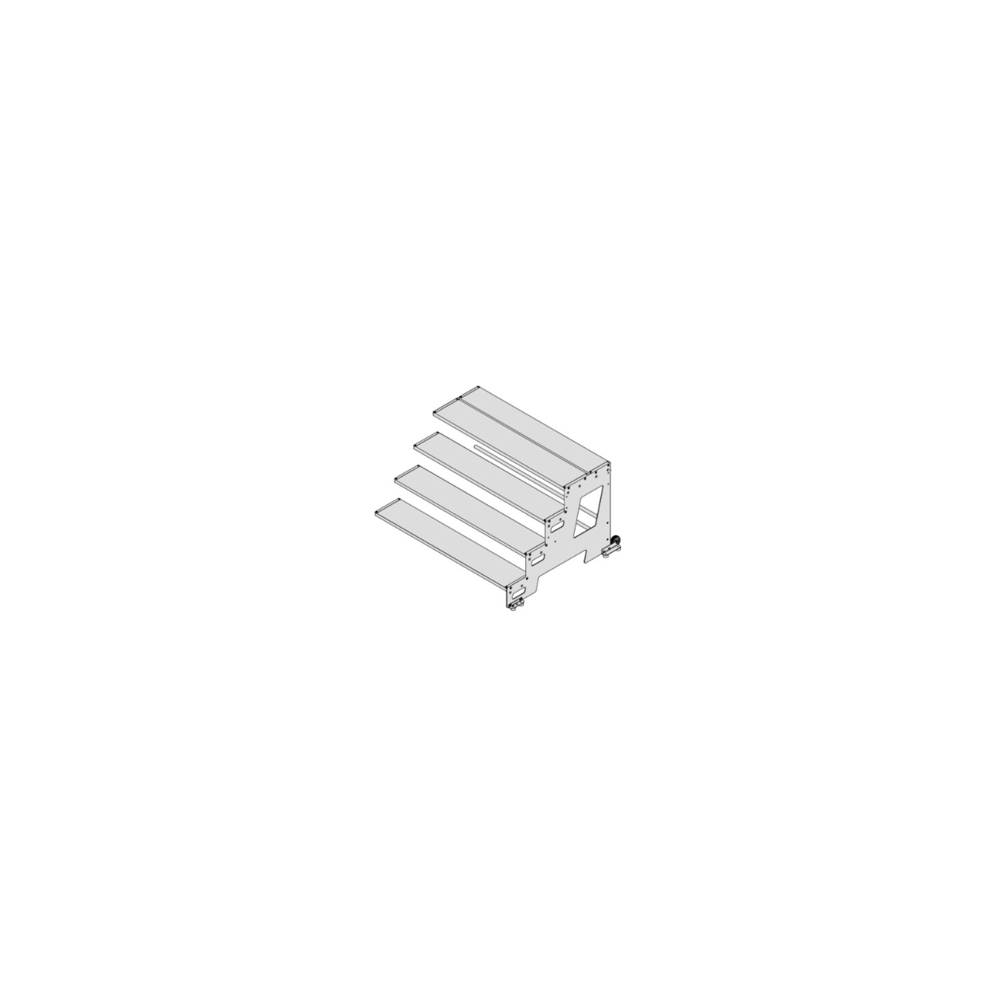 Hymer Spindeltreppe Hymer Industrietritt, Erweiterungsmodul, Stufenbreite 1000 mm, 4 Stufe