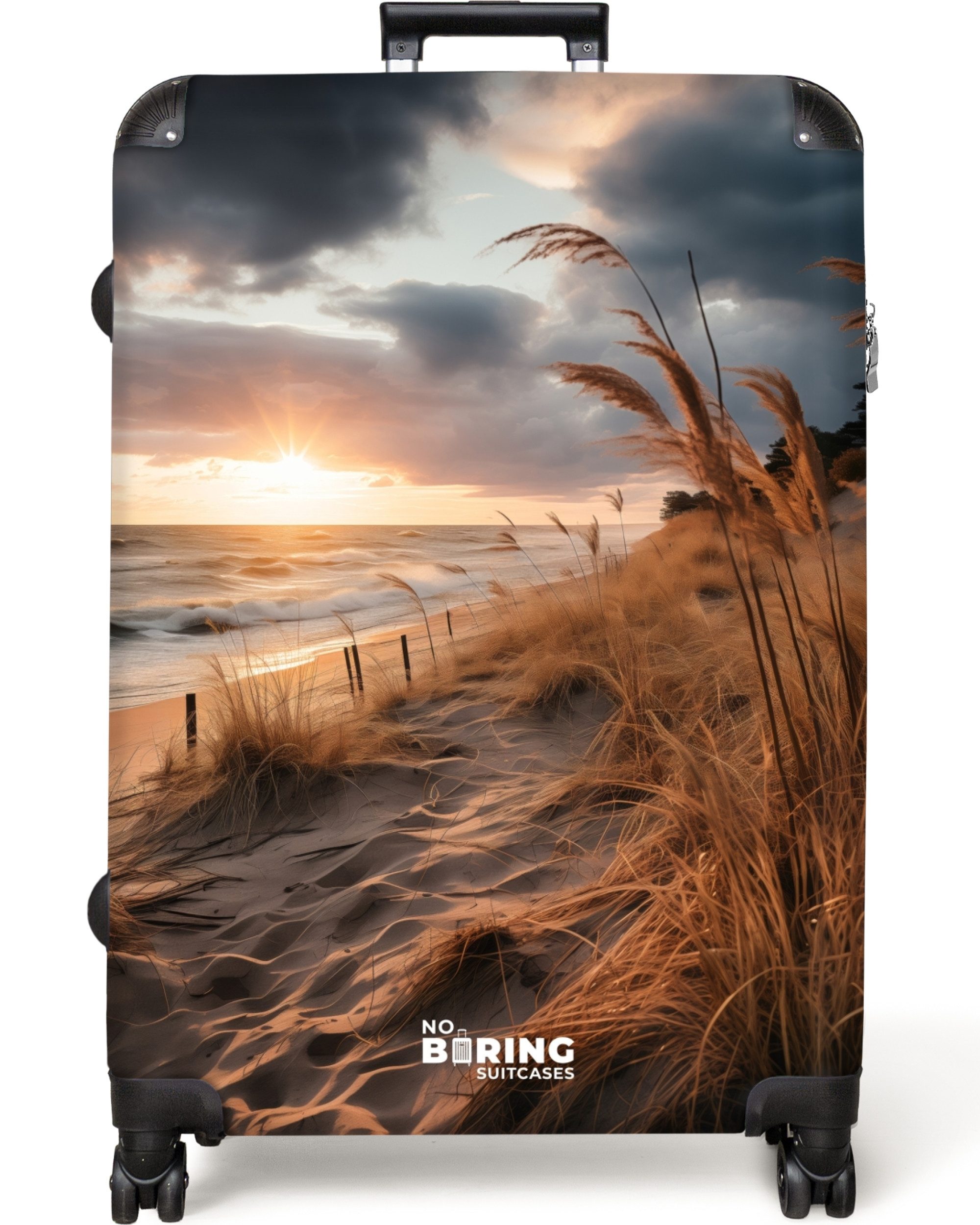 NoBoringSuitcases.com© Hartschalen-Trolley Strand bei Sonnenuntergang 77 günstig online kaufen
