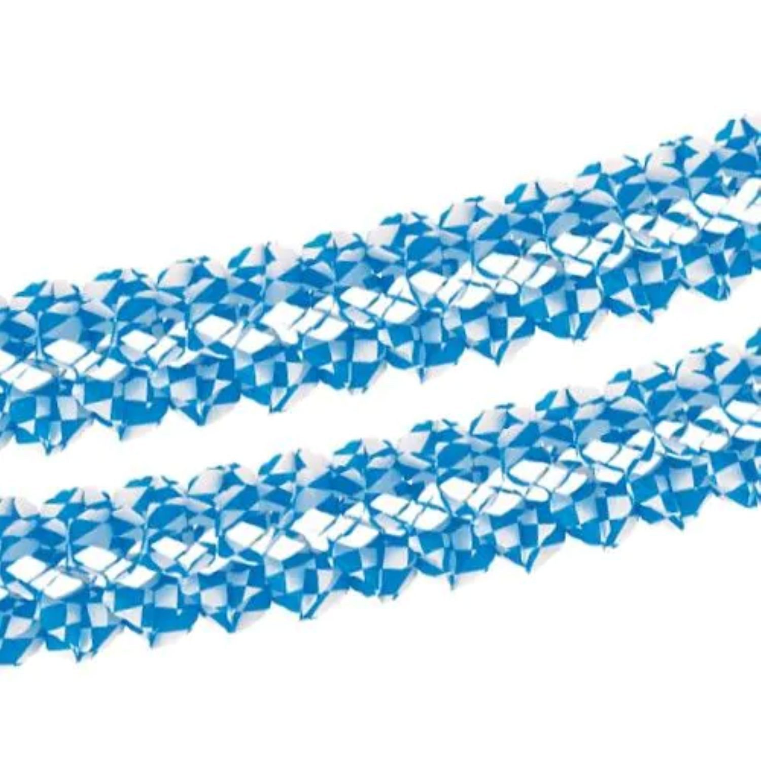 PAPSTAR GmbH Hängedekoration Girlande 'Bayrisch Blau' Ø 16 cm · 4 m, Schwer en