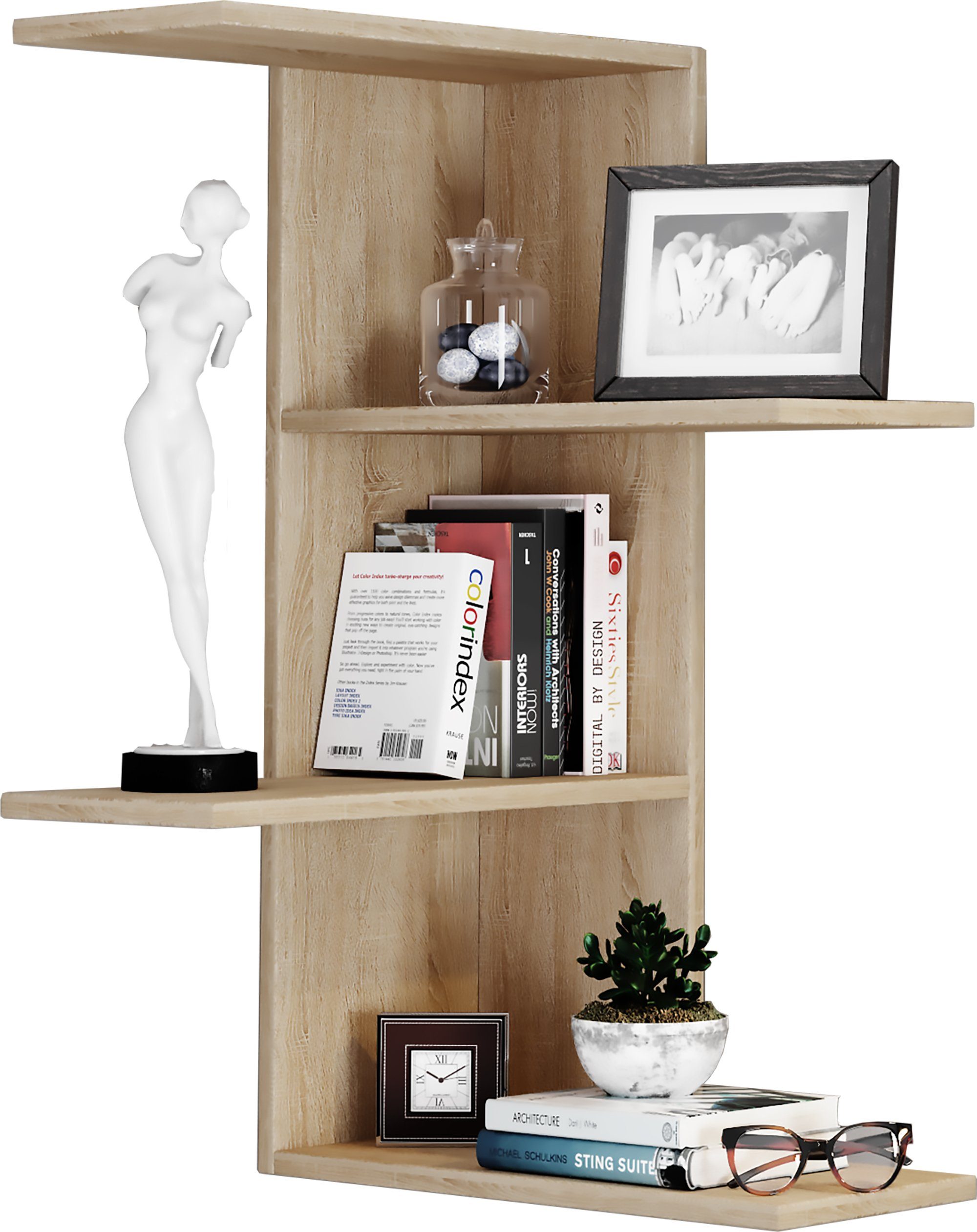 VCM Wandregal Holz Wandregal Hängeregal Eckregal günstig online kaufen
