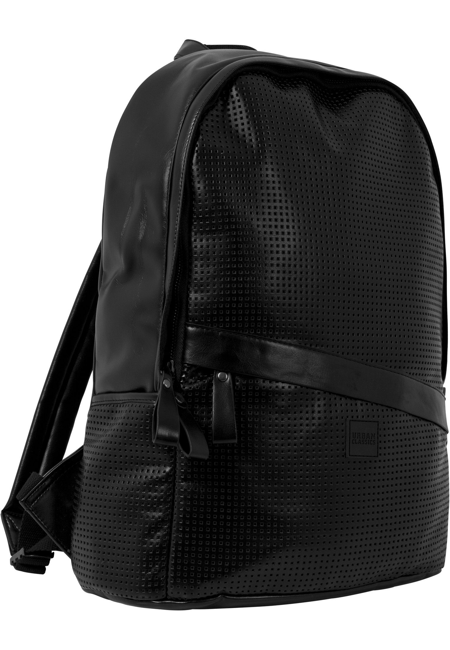 URBAN CLASSICS Rucksack Unisex Perforated Backpack Leather Synthetic