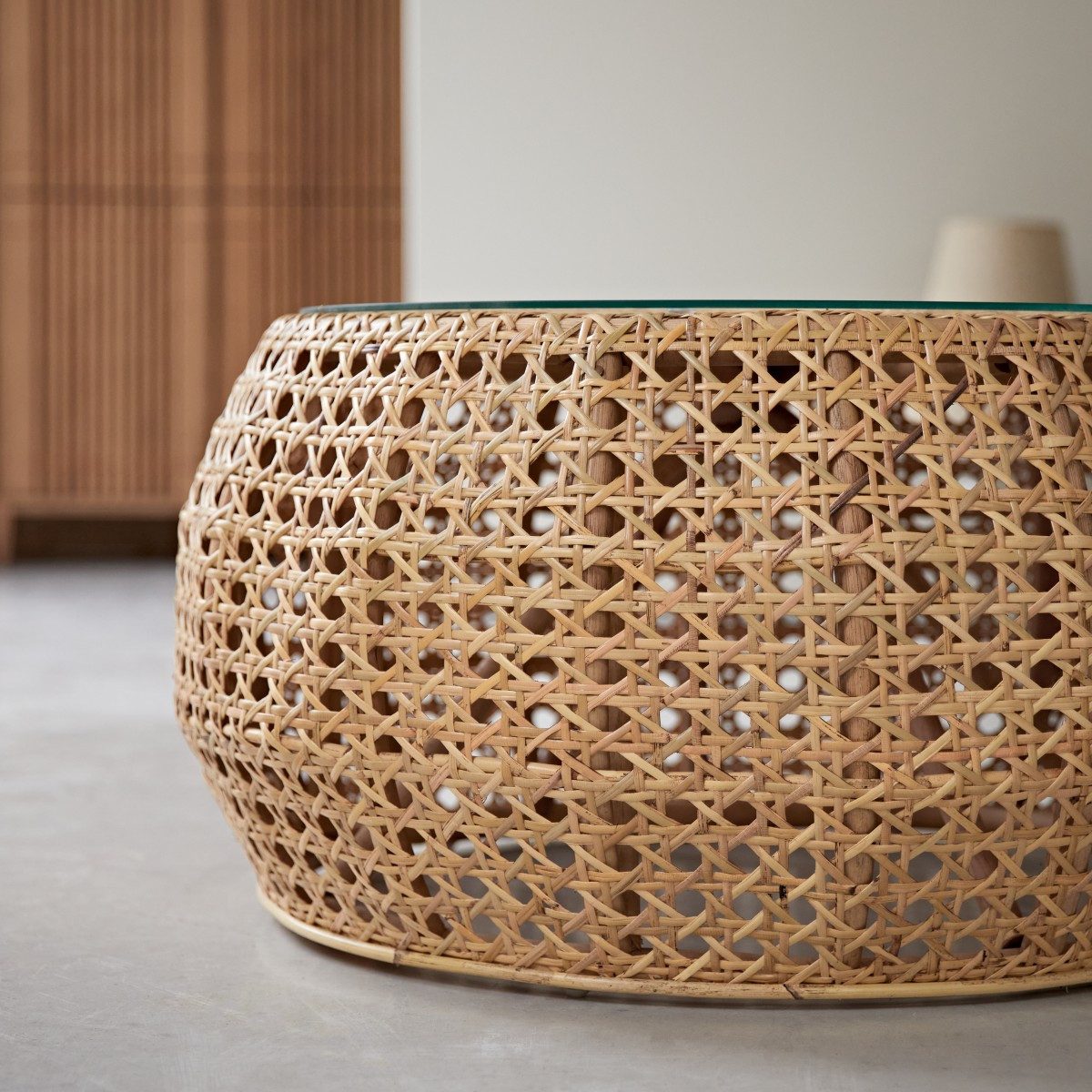 Tikamoon Couchtisch Esther Couchtisch aus Rattan günstig online kaufen