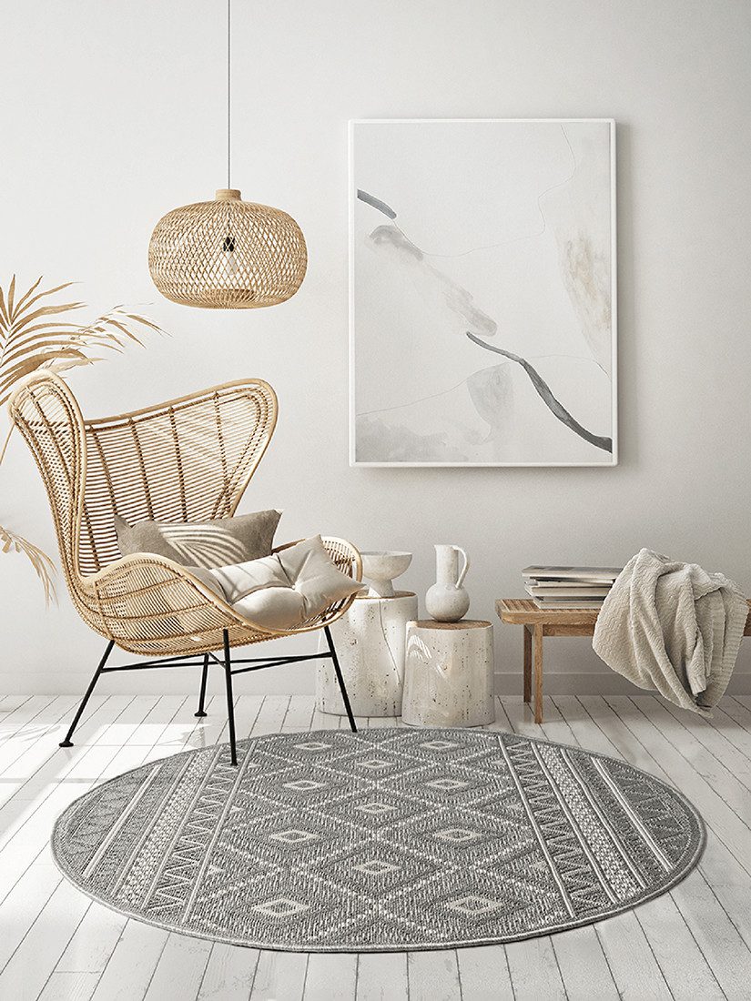 the carpet Teppich Calgary round, rund, günstig online kaufen