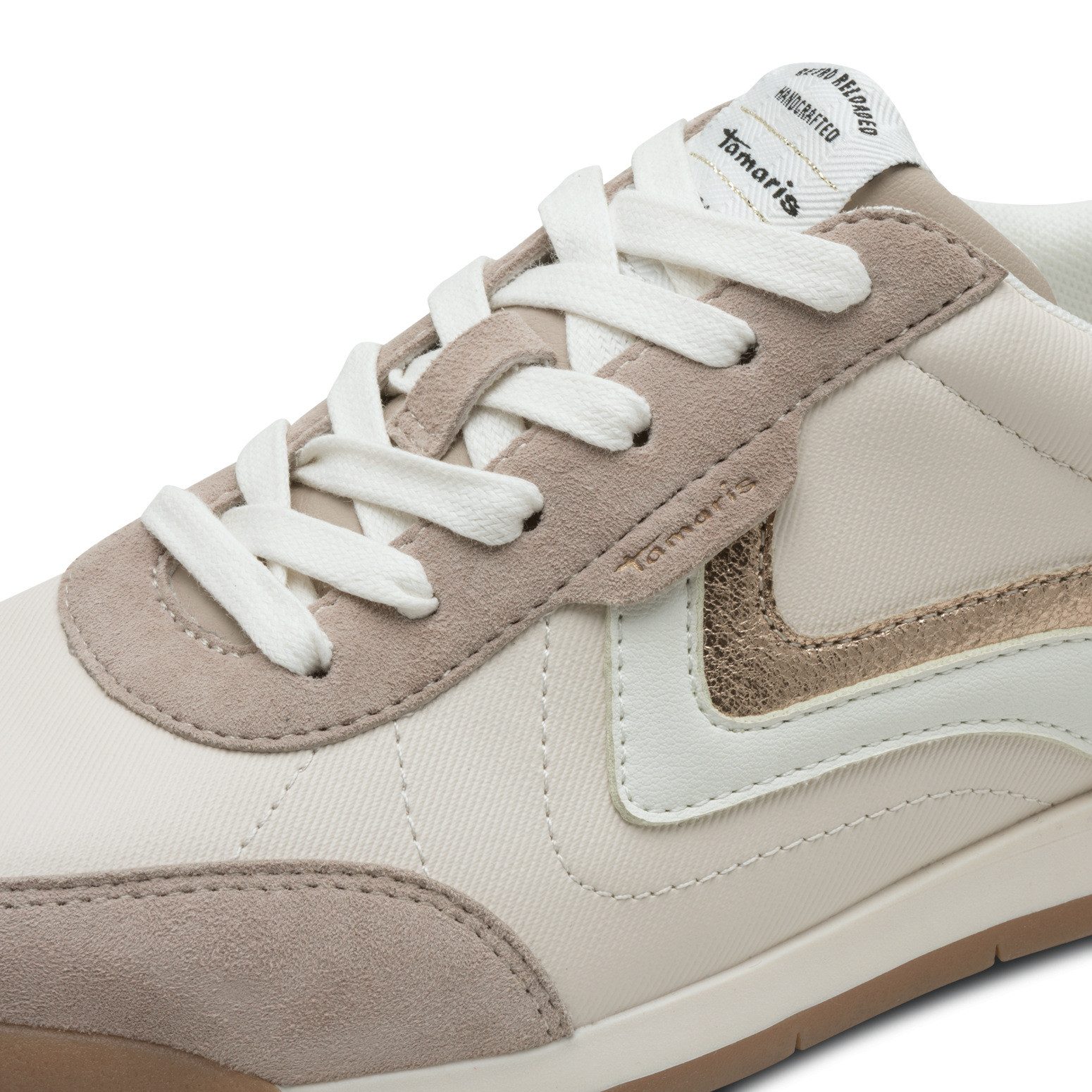 Tamaris Sneaker, Freizeitschuh, Halbschuh, Schnürschuh, weich gepolsterter Schaftrand
