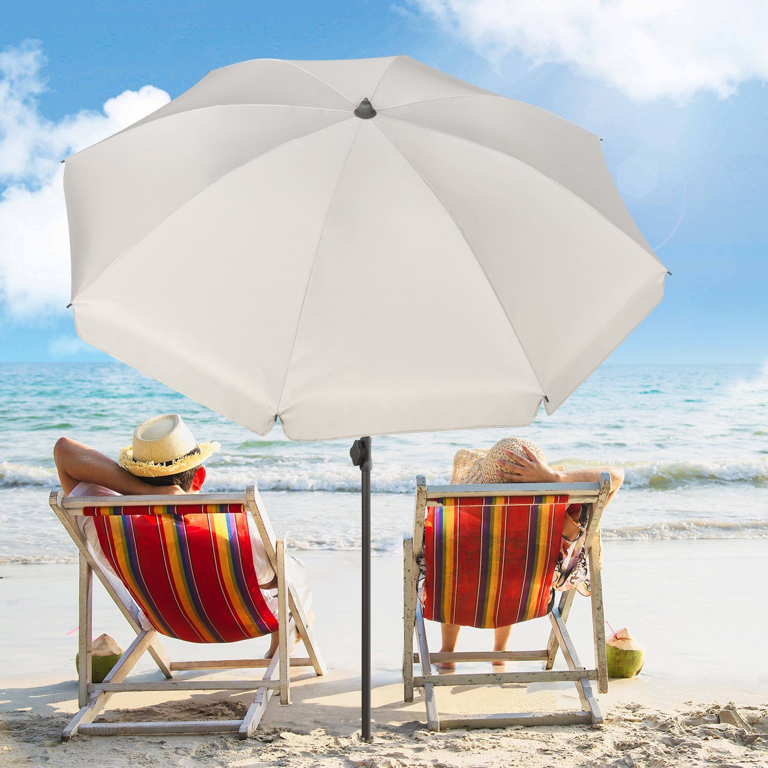 Sekey Sonnenschirm Ø 180 cm Sonnenschirm günstig online kaufen
