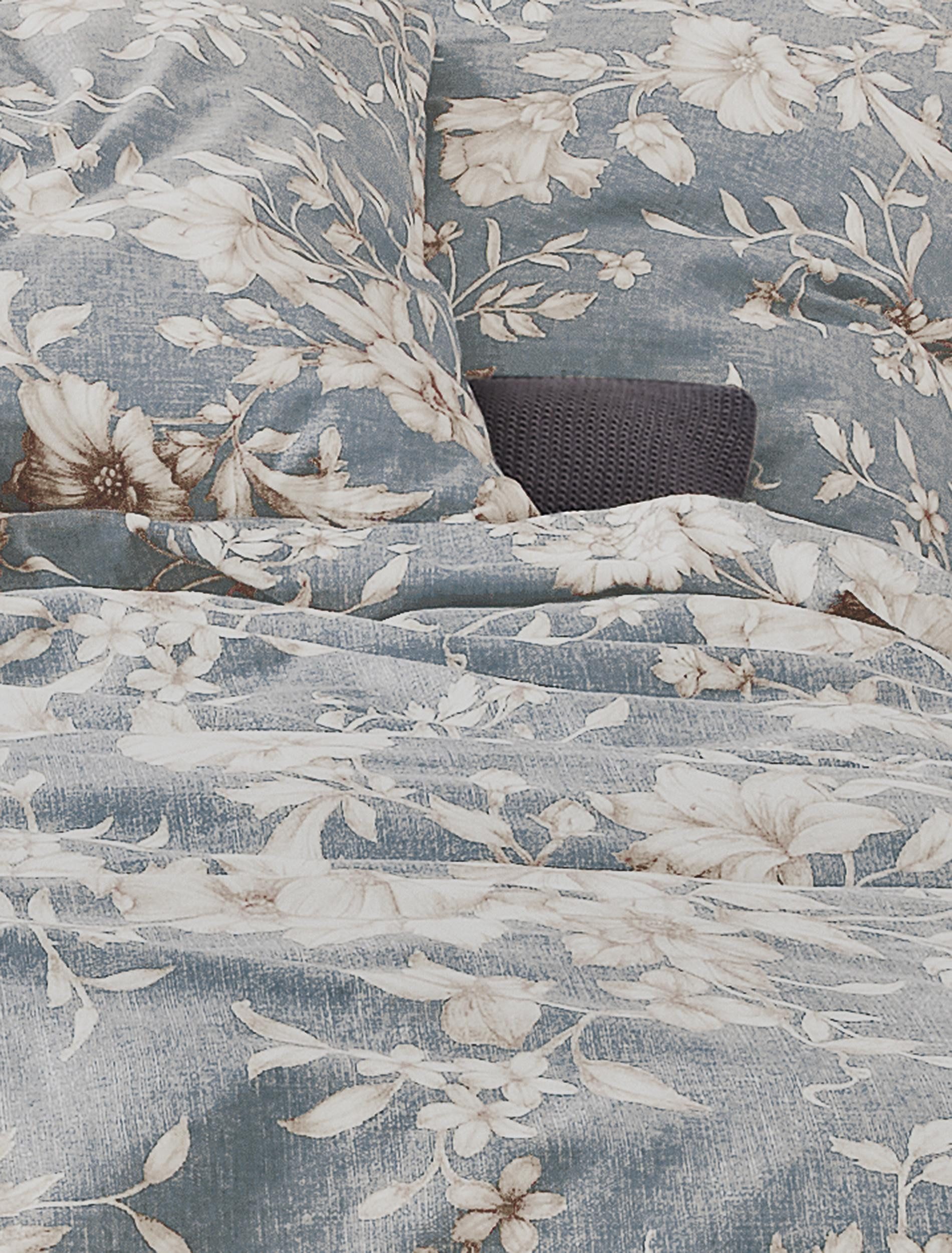 Irisette Bettwäsche Edel-Feinbiber Bettwäsche Set Koala 8484 155 x 220 cm blau, Baumwolle, 2 teilig, bettwäsche 155x220 baumwolle winter warm sale Weihnachten