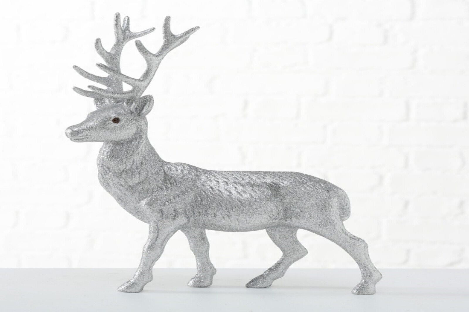 BOLTZE GRUPPE GmbH Tierfigur Dekofigur Josa Kunststoff silber H.40 cm Stückpreis