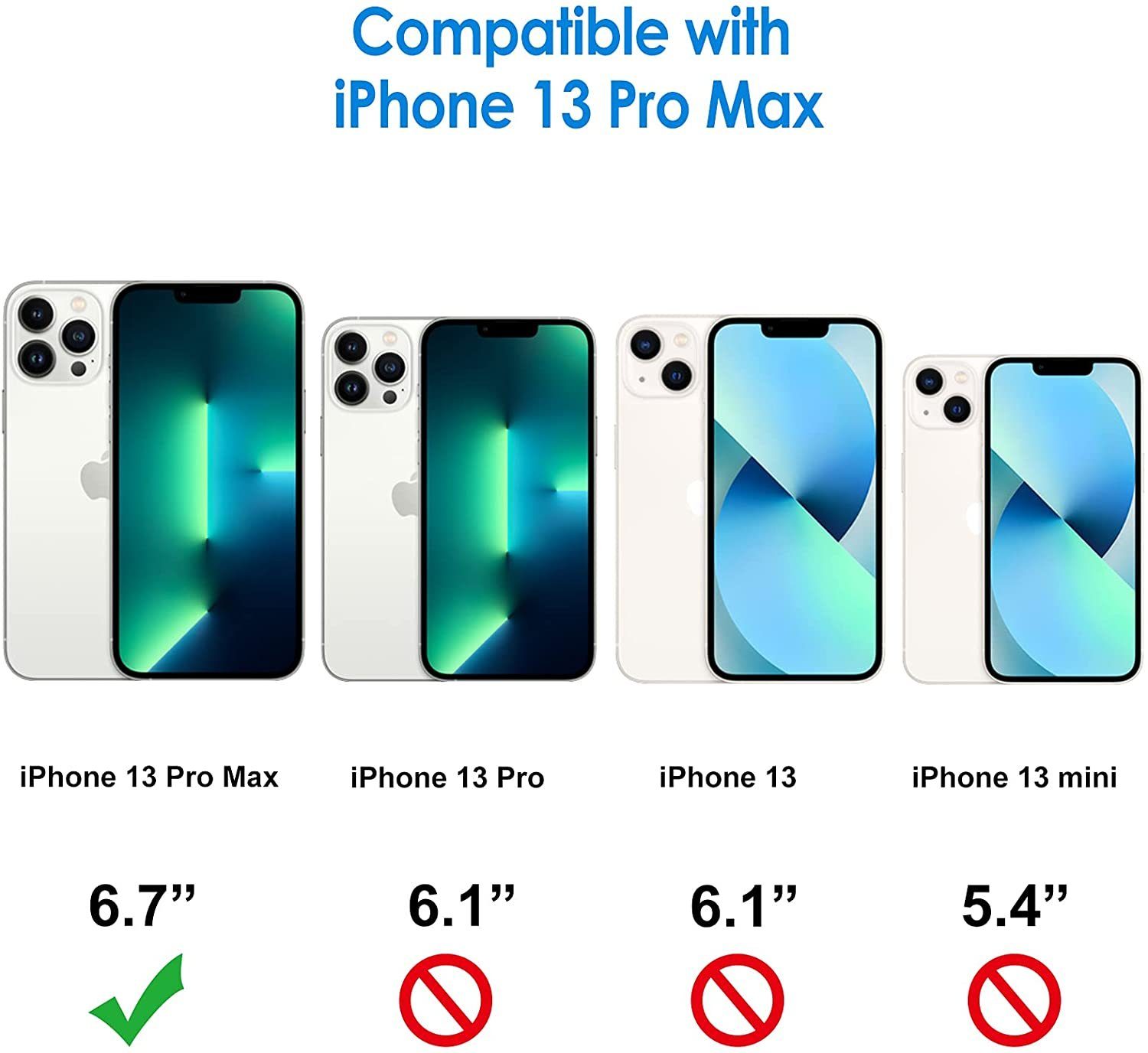 Wisam Smartphone-Hülle Wisam® Apple iPhone 13 Pro Max 6.7" Silikon Case Schutzhülle Hülle 17,00 cm (6,7 Zoll) – Bild 3 von 5