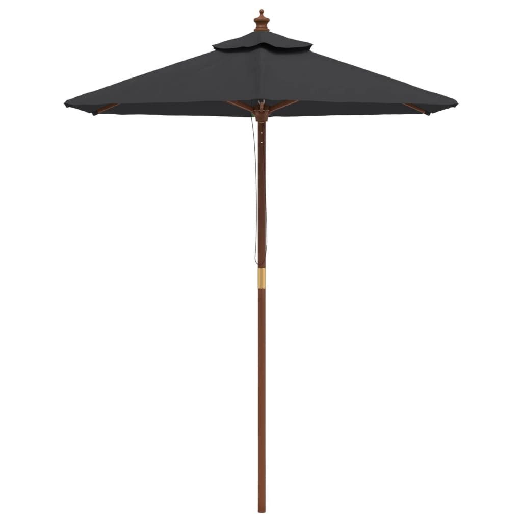 DOTMALL Sonnenschirm Sonnenschirm mit Holzmast 196x231 günstig online kaufen