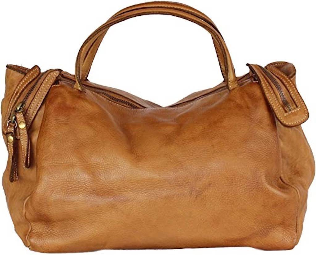 BZNA Handtasche Dianan Designer Tasche Ledertasche kurze Tragegriffe - Vintage, weiches Leder
