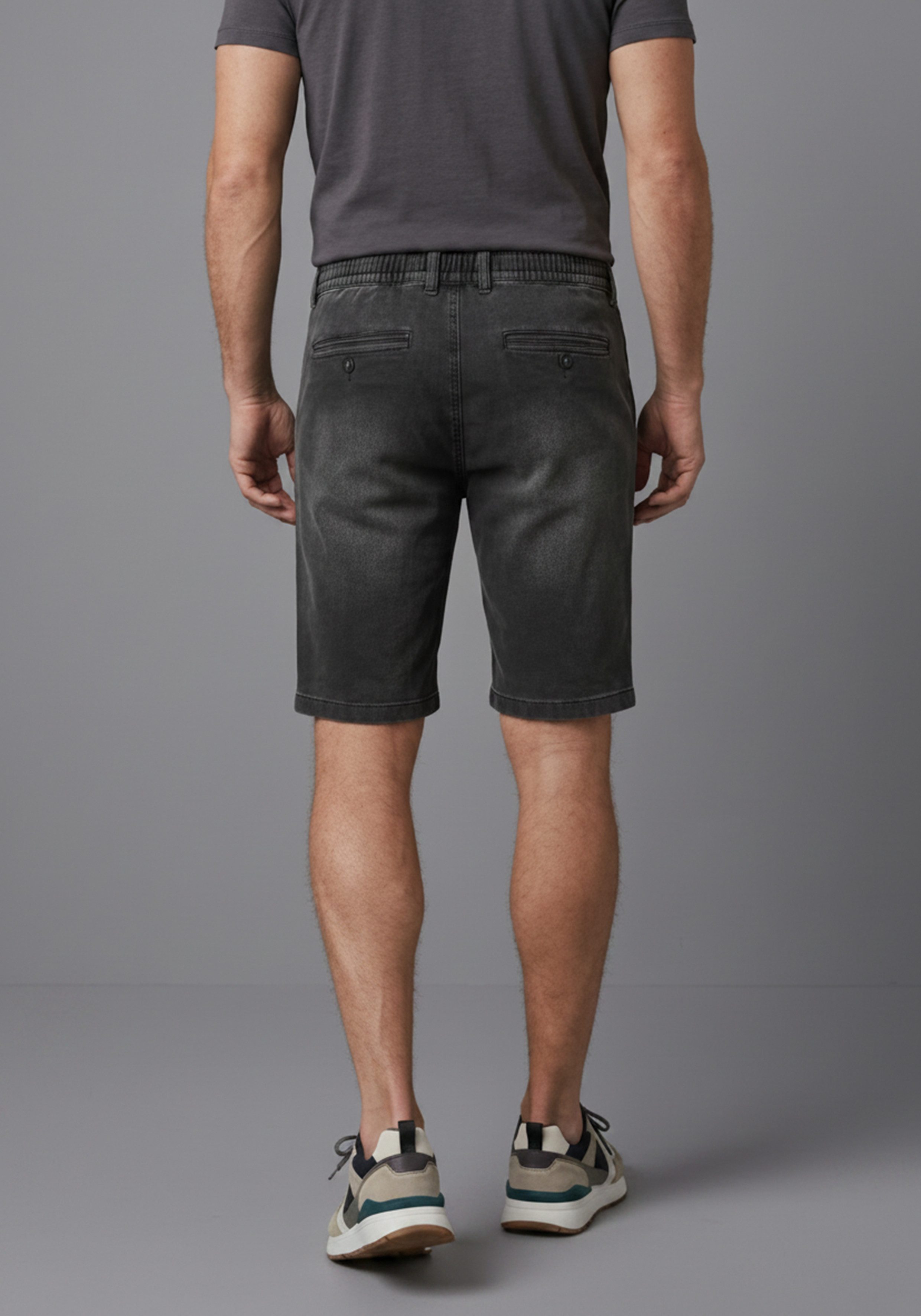 Arizona Jogg-Jeansbermudas Regular Fit, gerades Bein, niedrige Leibhöhe, mit Kordelzug