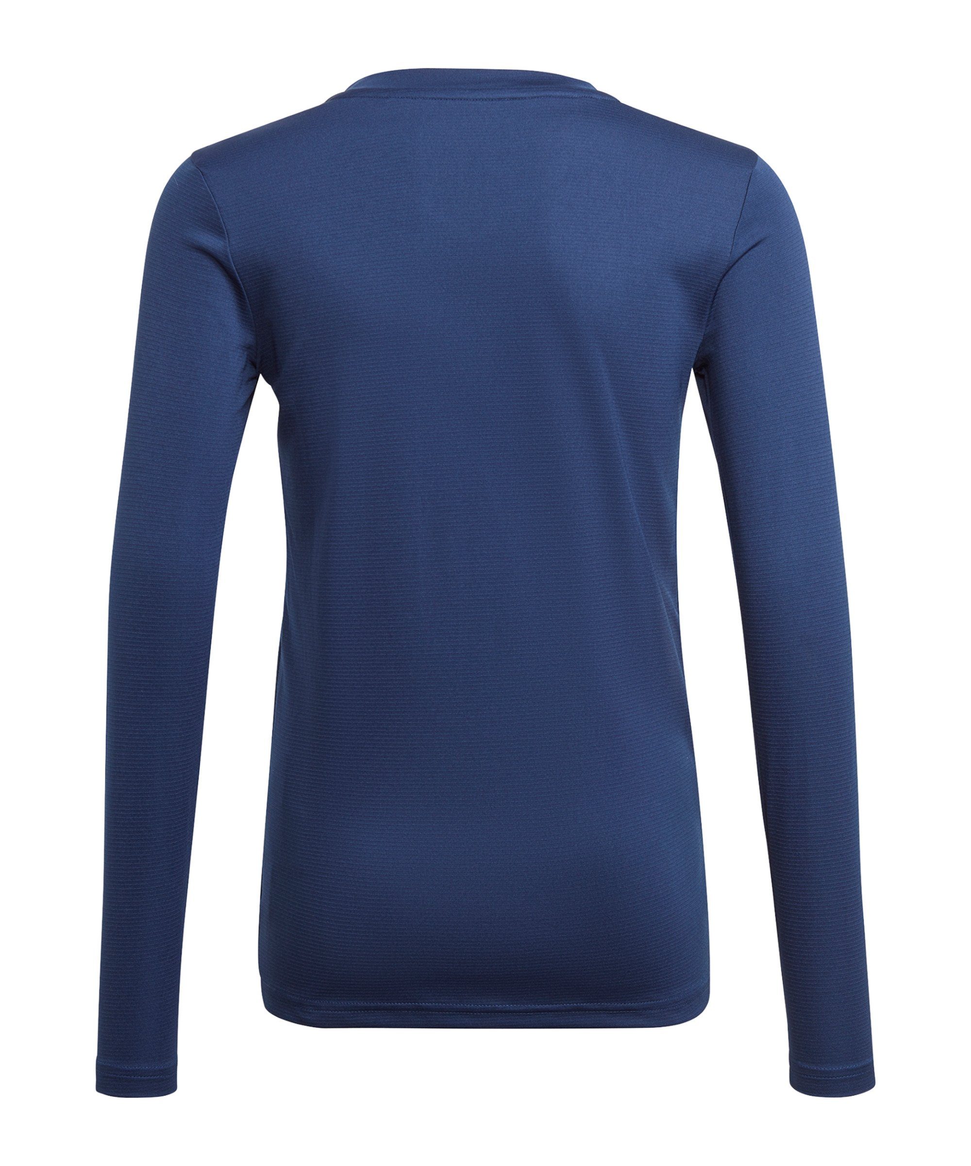 default Base Funktionsshirt Dunkel Team adidas Top Performance langarm Kids blaublau
