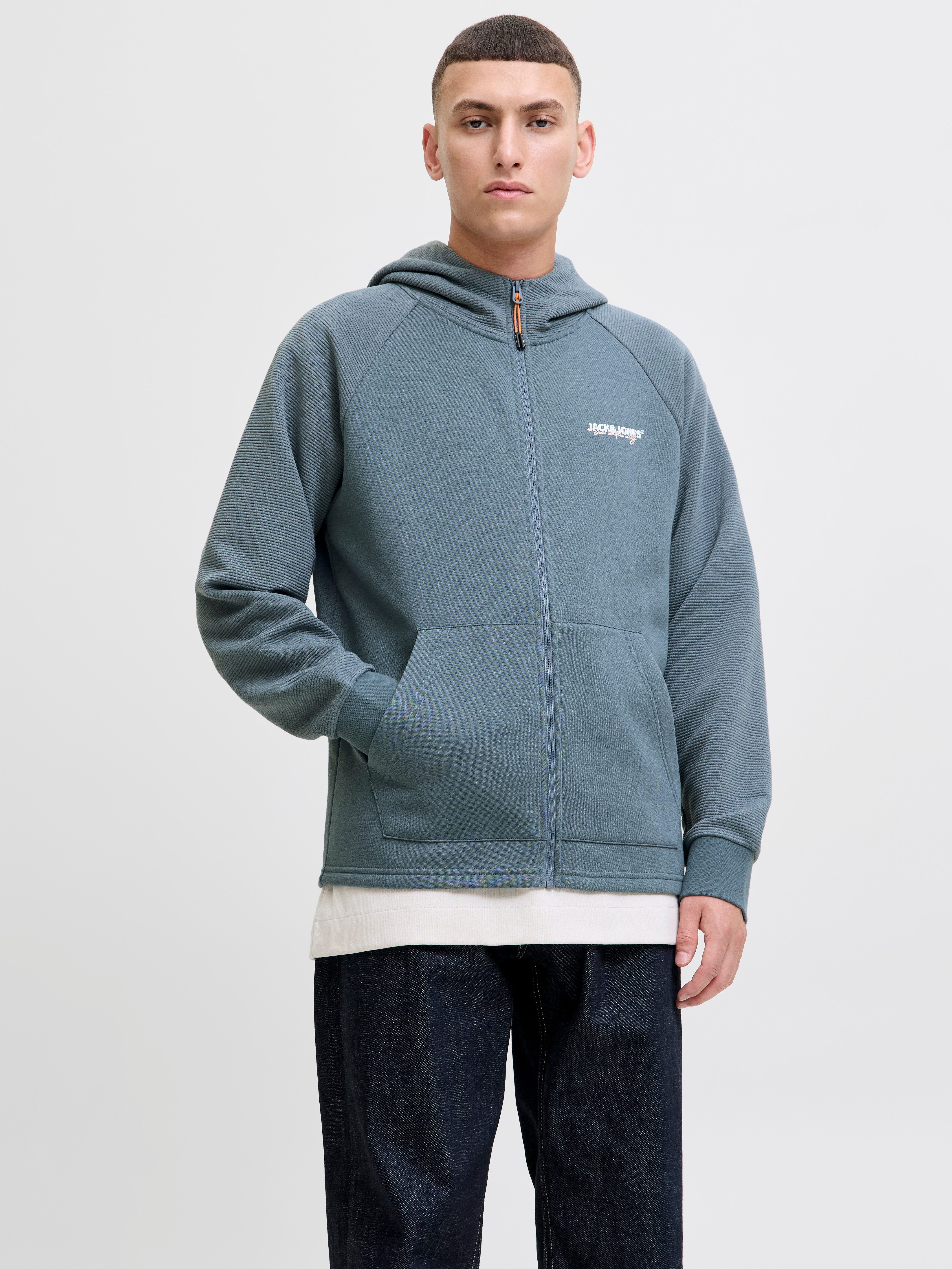 Jack & Jones Kapuzensweatshirt JJTHATCHER SWEAT ZIP HOOD günstig online kaufen