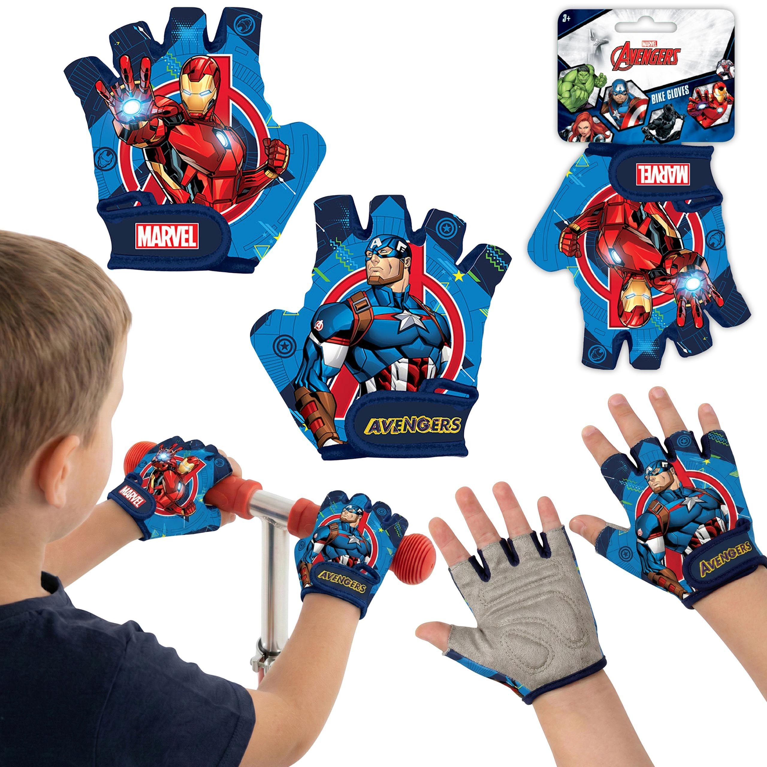 Fahrradhandschuhe MARVEL Avengers Kinder Fahrradhandschuhe Jungen Fahrrad Roller XS