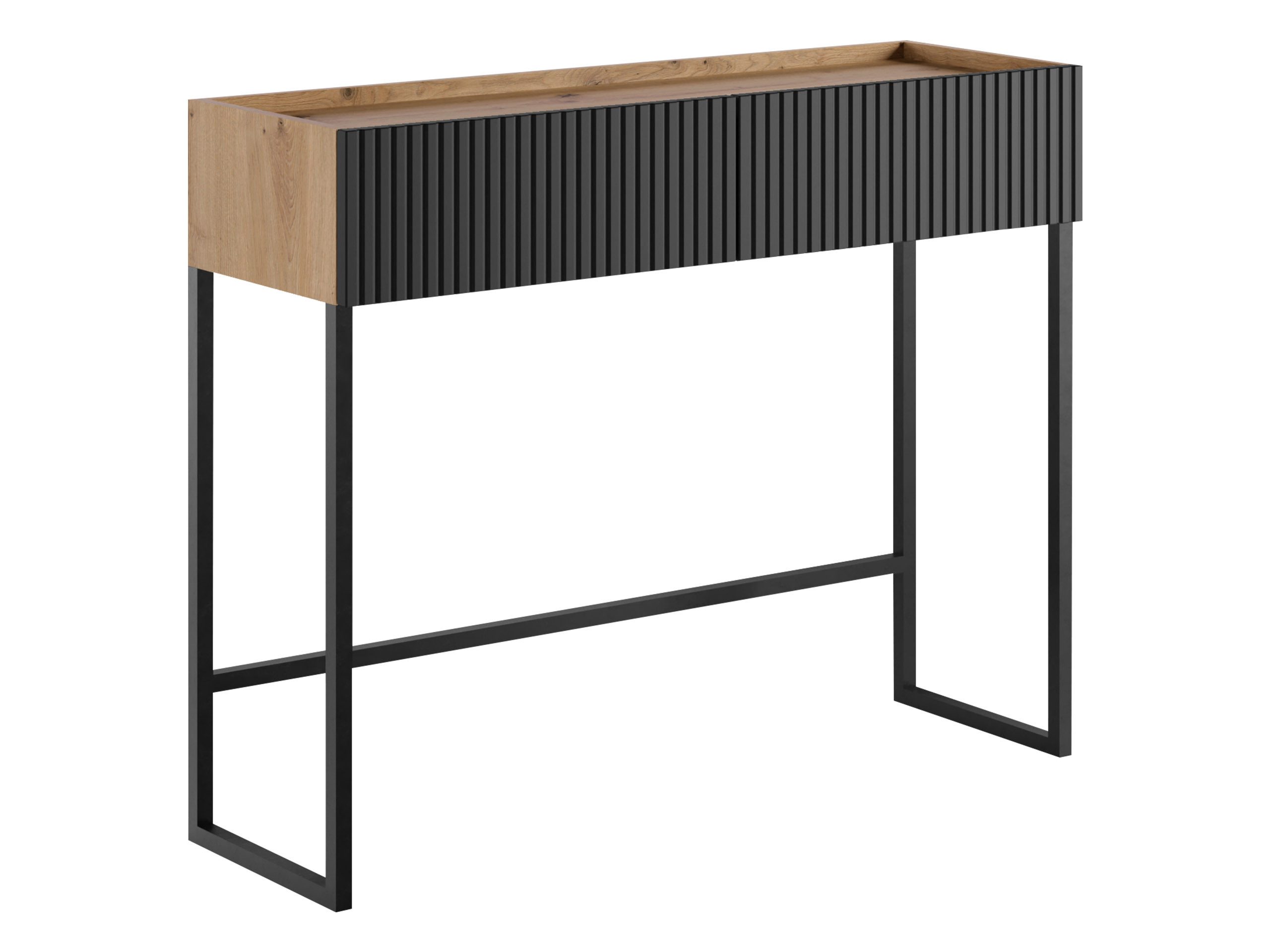 MIRJAN24 Konsolentisch Como 2SZ (mit zwei Schubladen), Beine aus Metall