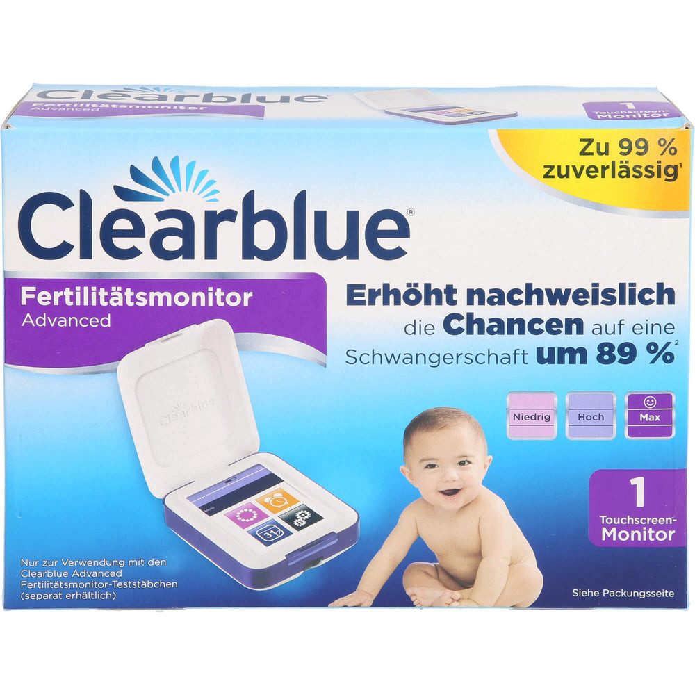 Procter & Gamble Schwangerschaftstest Clearblue Advanced Fertilitätsmonitor, Spar-Set 1-St., unterstützt Sie dabei, schwanger zu werden