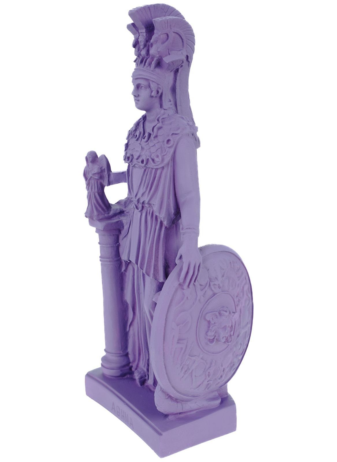 Kampfes Alabaster des Schatzkiste Göttin der cm fliederfarben Kremers Athene Deko 24 Weisheit Figur Dekofigur der Strategie