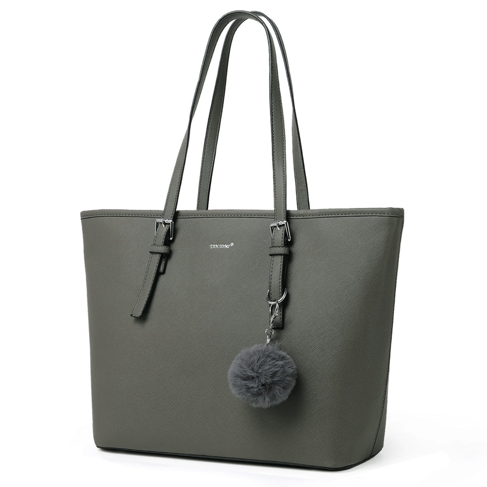 Shopper Damen Shopper Klassisch Elegante Handtasche Henkeltasche Schwarz