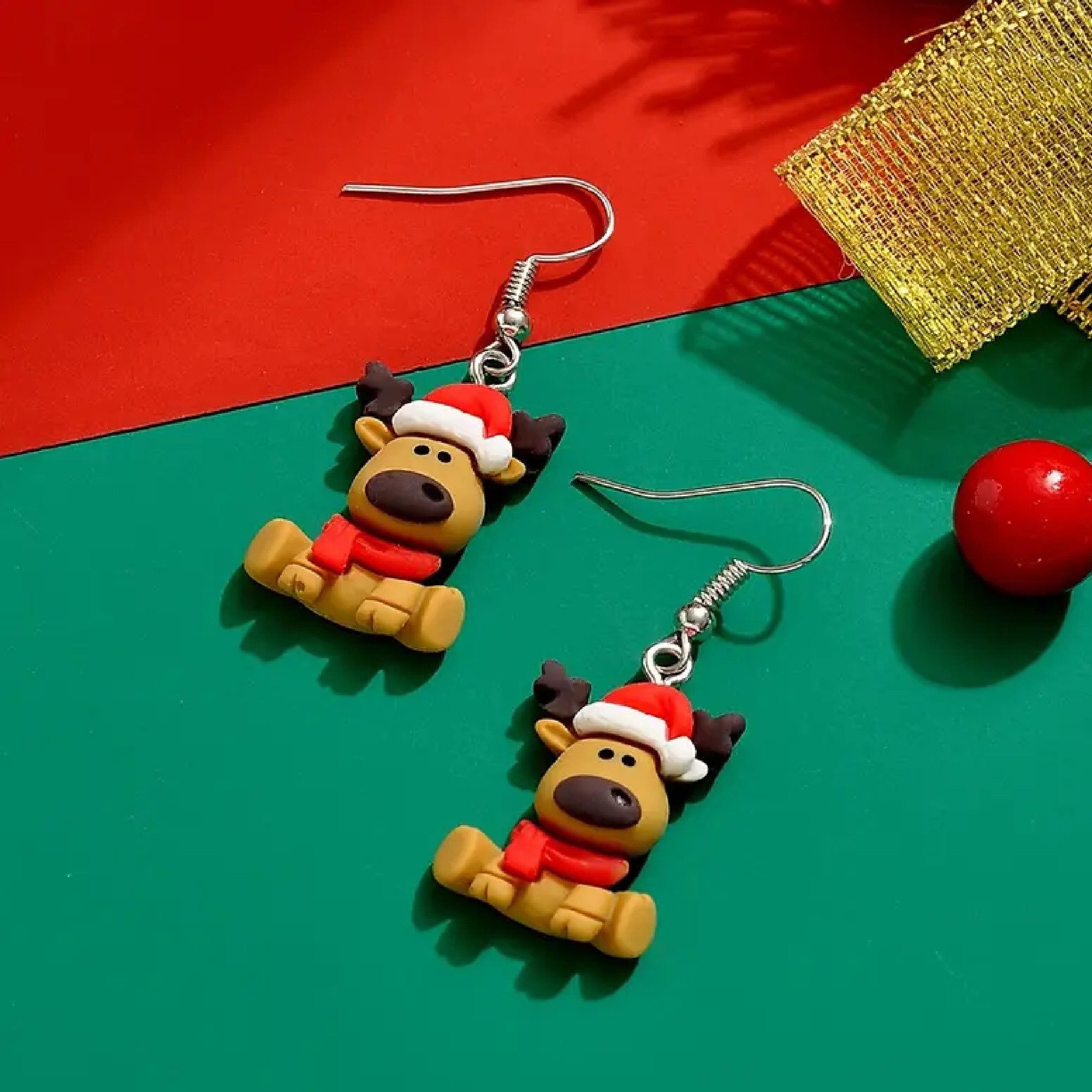 ONE ELEMENT Paar Ohrhänger Weihnachtsschmuck Ohrringe Ohrhänger Renntier au günstig online kaufen