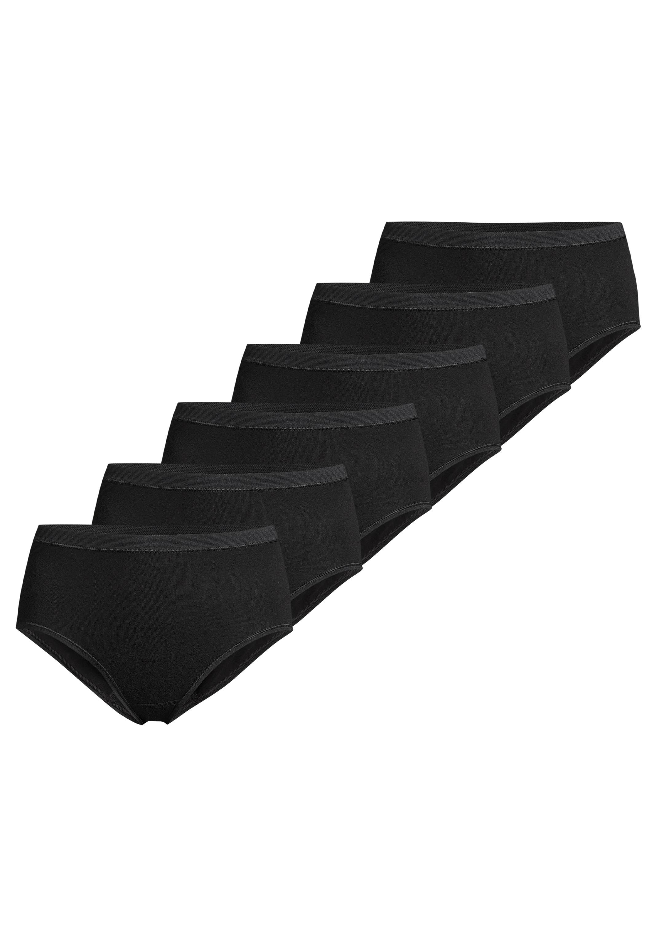 conta Maxislip 6er Pack Feinripp (Spar-Set, 6-St) Maxi Slip - Baumwolle - Atmungsaktiv - Weiche Feinripp-Qualität