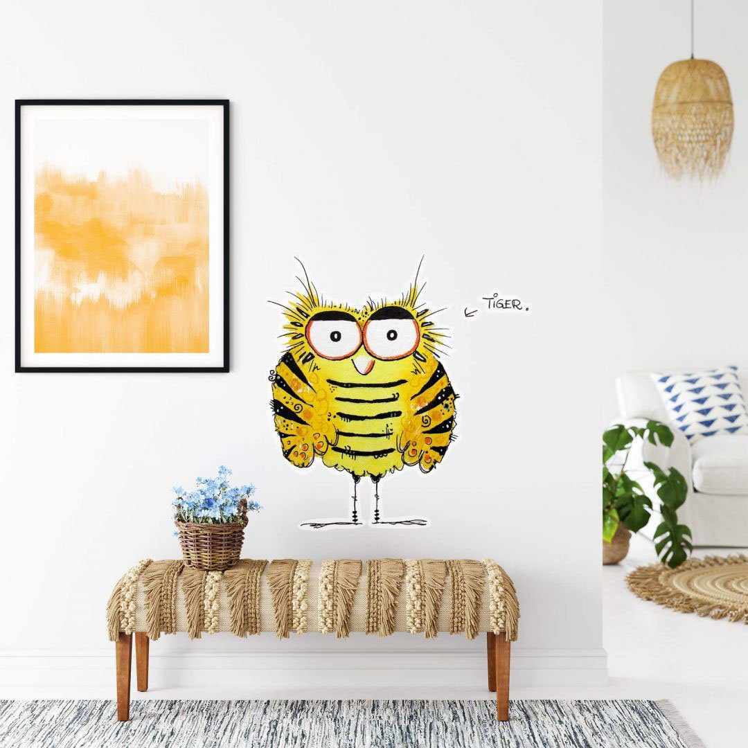 Ente St) - (1 Wandtattoo Lebensfreude Tiger Wall-Art Vogel