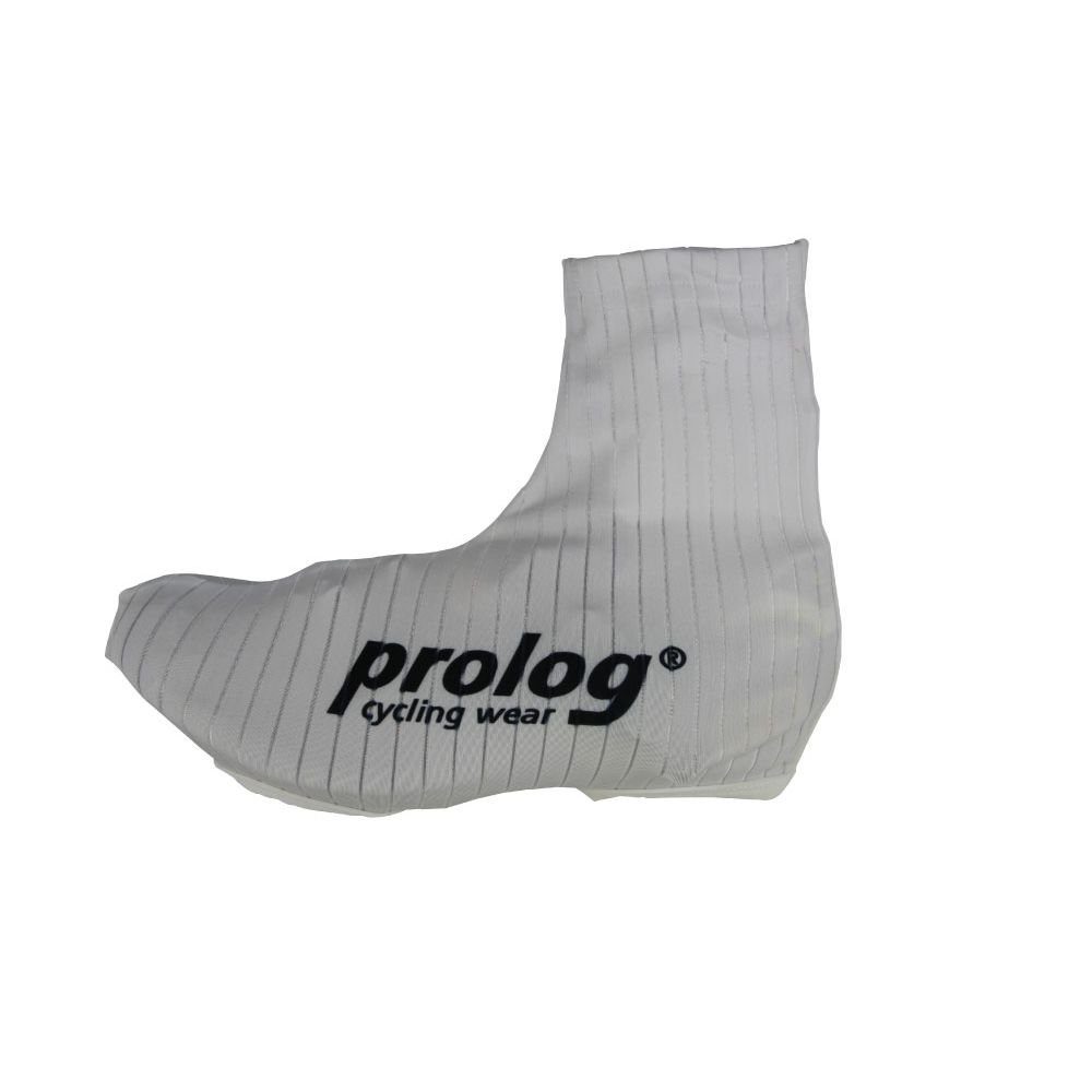 prolog cycling wear Schuhüberzieher Radsport Überziehschuhe "Lycra Time Trail White" Weiß für Sommer (1 Paar, 2-St., Lycra Time Trail White) Lycra