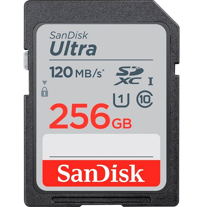 Sandisk Ultra® SDXC™ UHS-I 256 GB Speicherkarte (256 GB Class 10 120 MB/s Lesegeschwindigkeit)