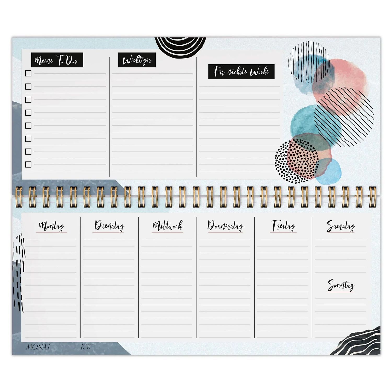 Lingen Geburtstagskalender Mein Wochenplaner "Follow Your Dreams"