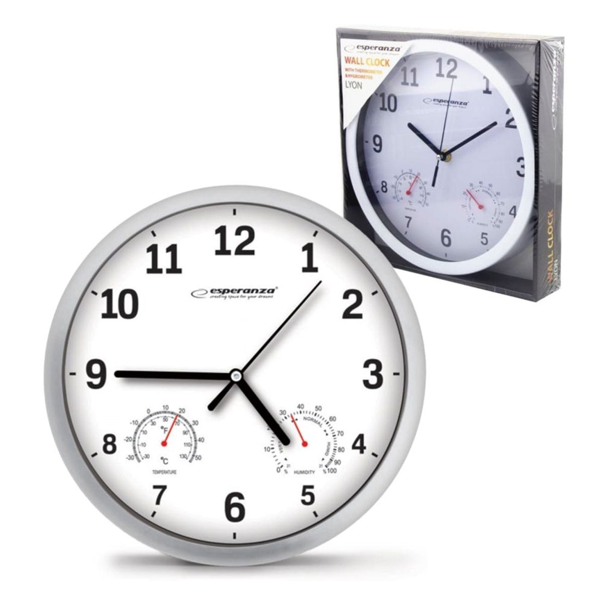 Esperanza Wanduhr Esperanza Wanduhr Lyon weiß EHC016W