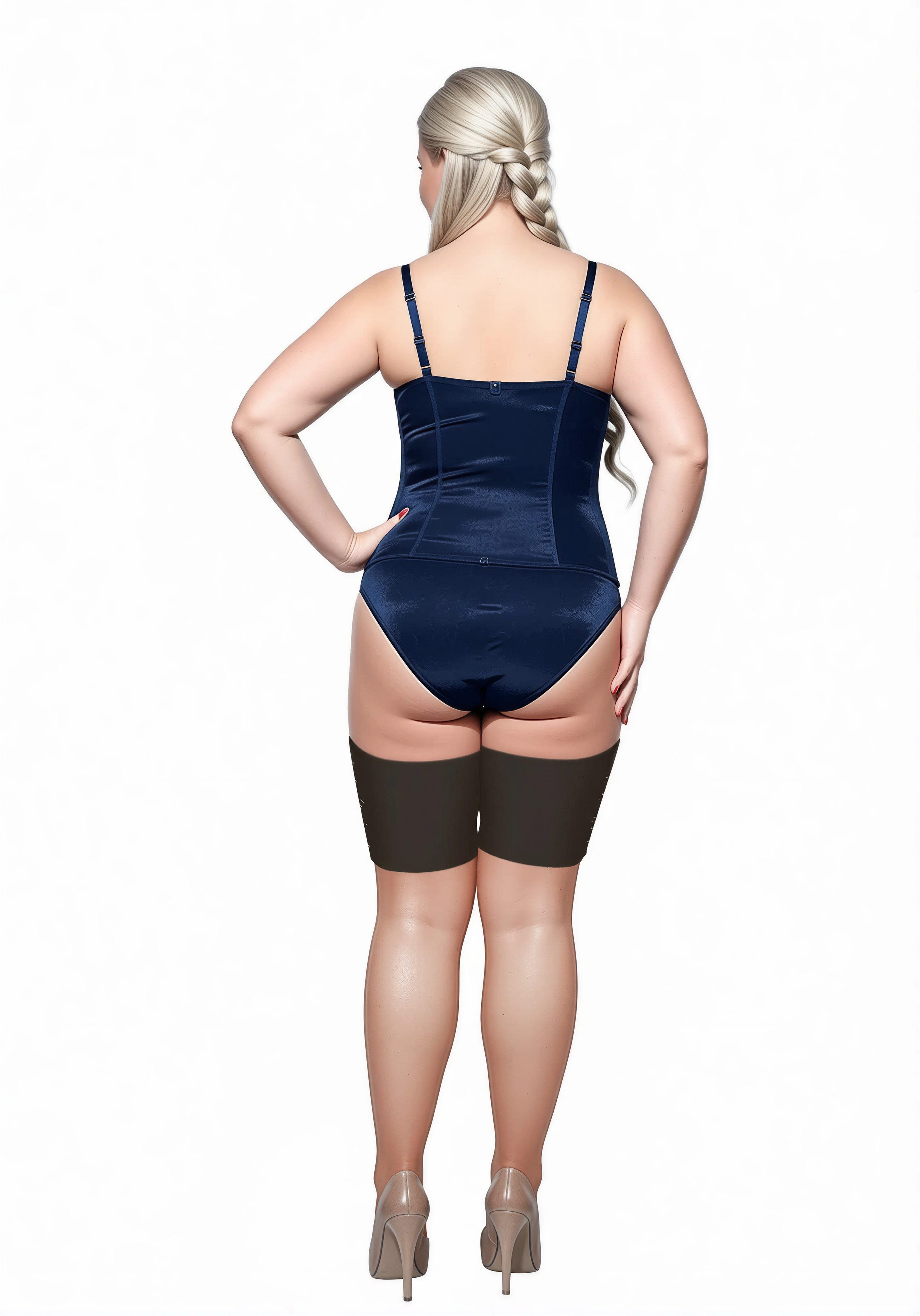 Adrian Hosiery Strumpfhalter Oberschenkelbänder Plain Band, eleganter Alltagshelfer