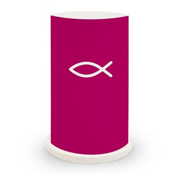 itenga Windlicht itenga Windlicht "Fisch pink" für Kommunion Konfirmation Taufe 2er Set