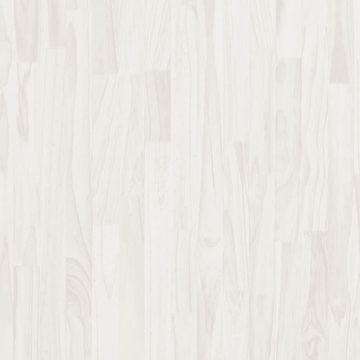 möbelando Bücherregal 3007031, LxBxH: 30x80x105 cm, aus Kiefern-Massivholz, Metall in Weiß