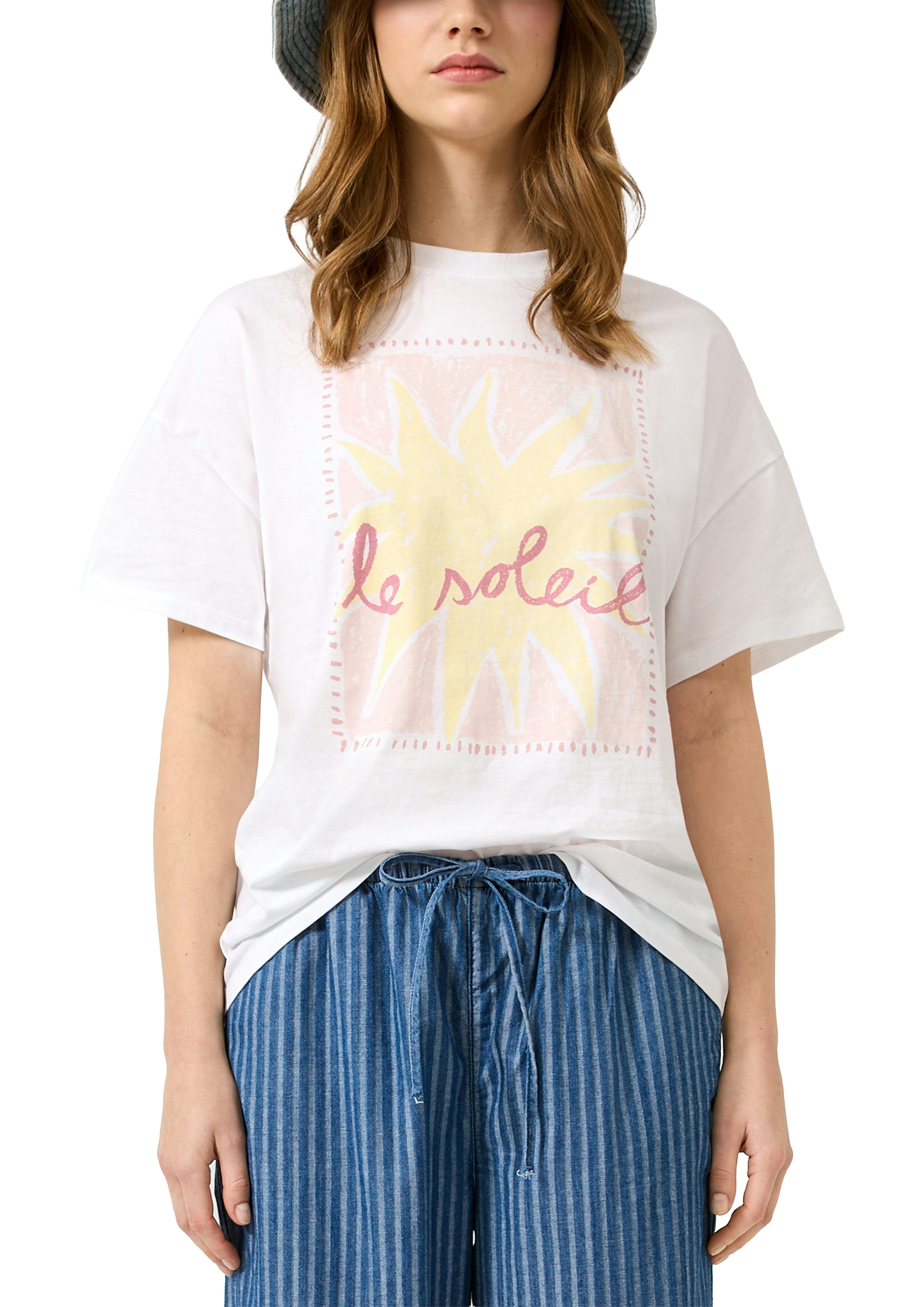QS Kurzarmshirt Sommershirt mit Druck