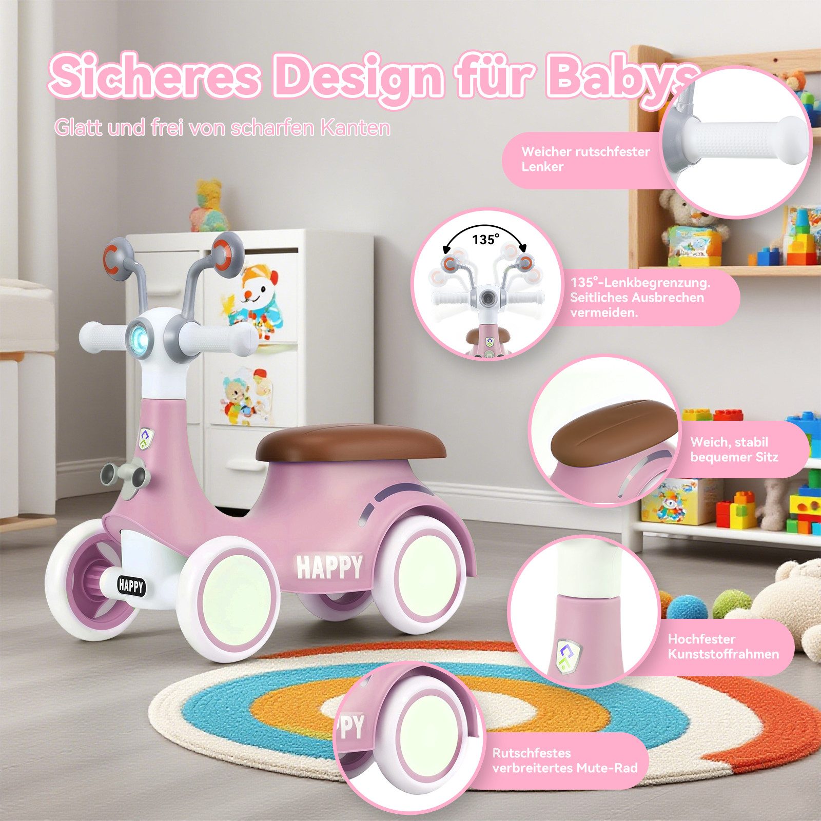 oyajia Laufrad Kinderfahrzeug Lauflernhilfe ab 1 günstig online kaufen