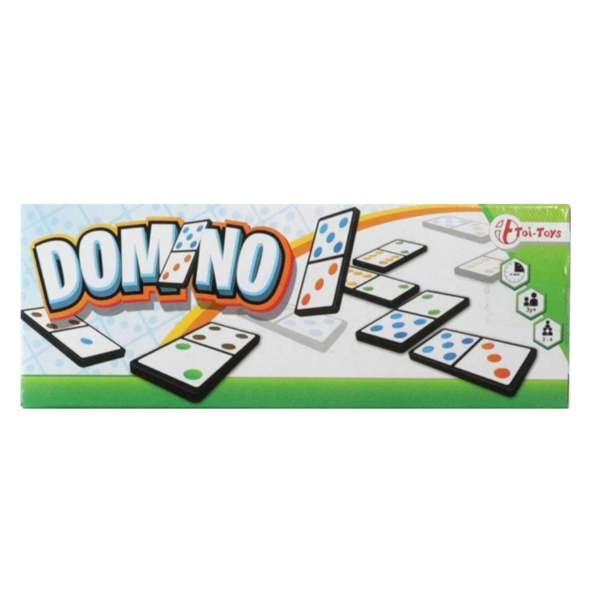 Toi-Toys Spiel Domino-Spiel - vielseitiges Zahl- und Farbenspiel