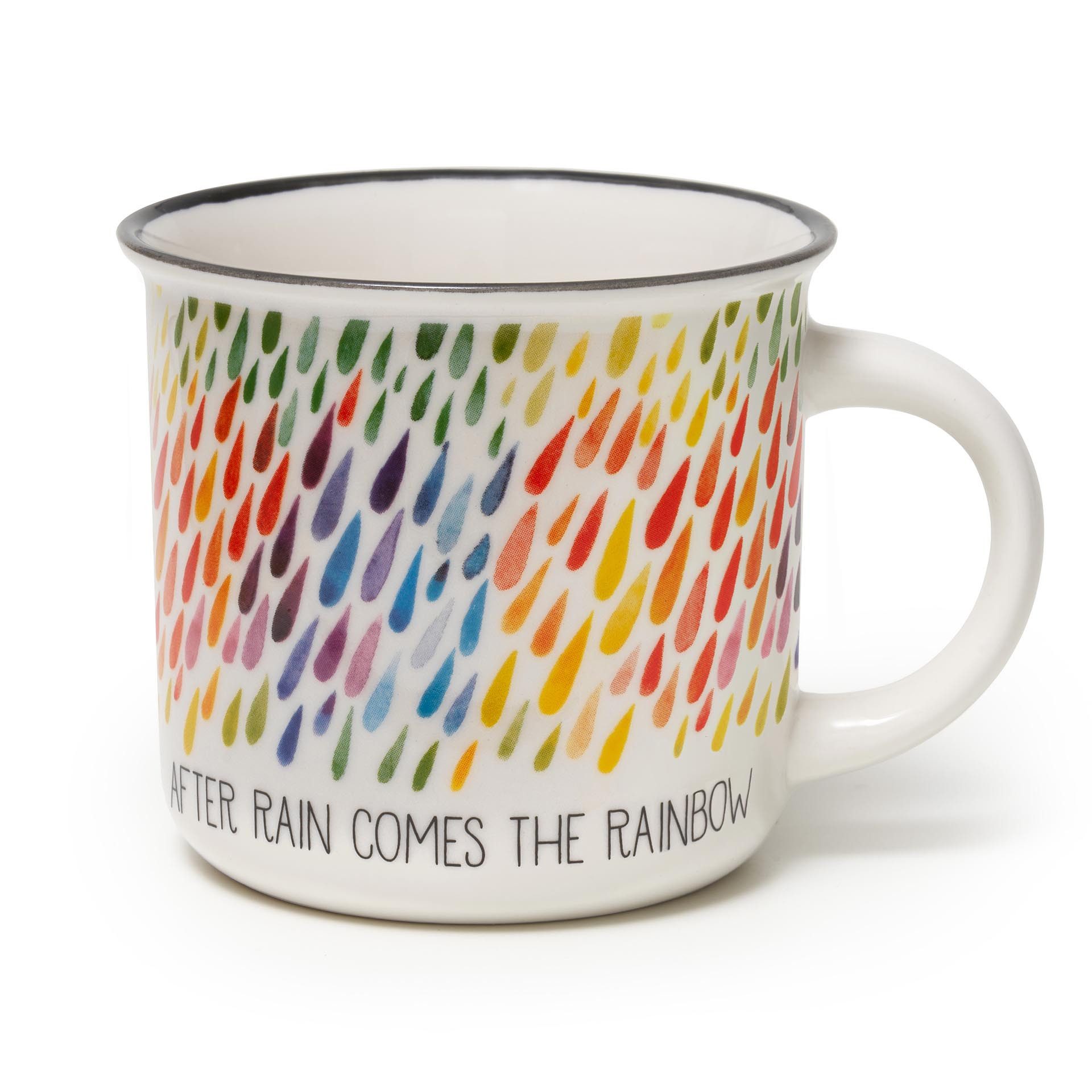 Legami Cappuccinotasse Legami Porzellantasse Trinkbecher Cu-Puccino After Rain Regentropfen
