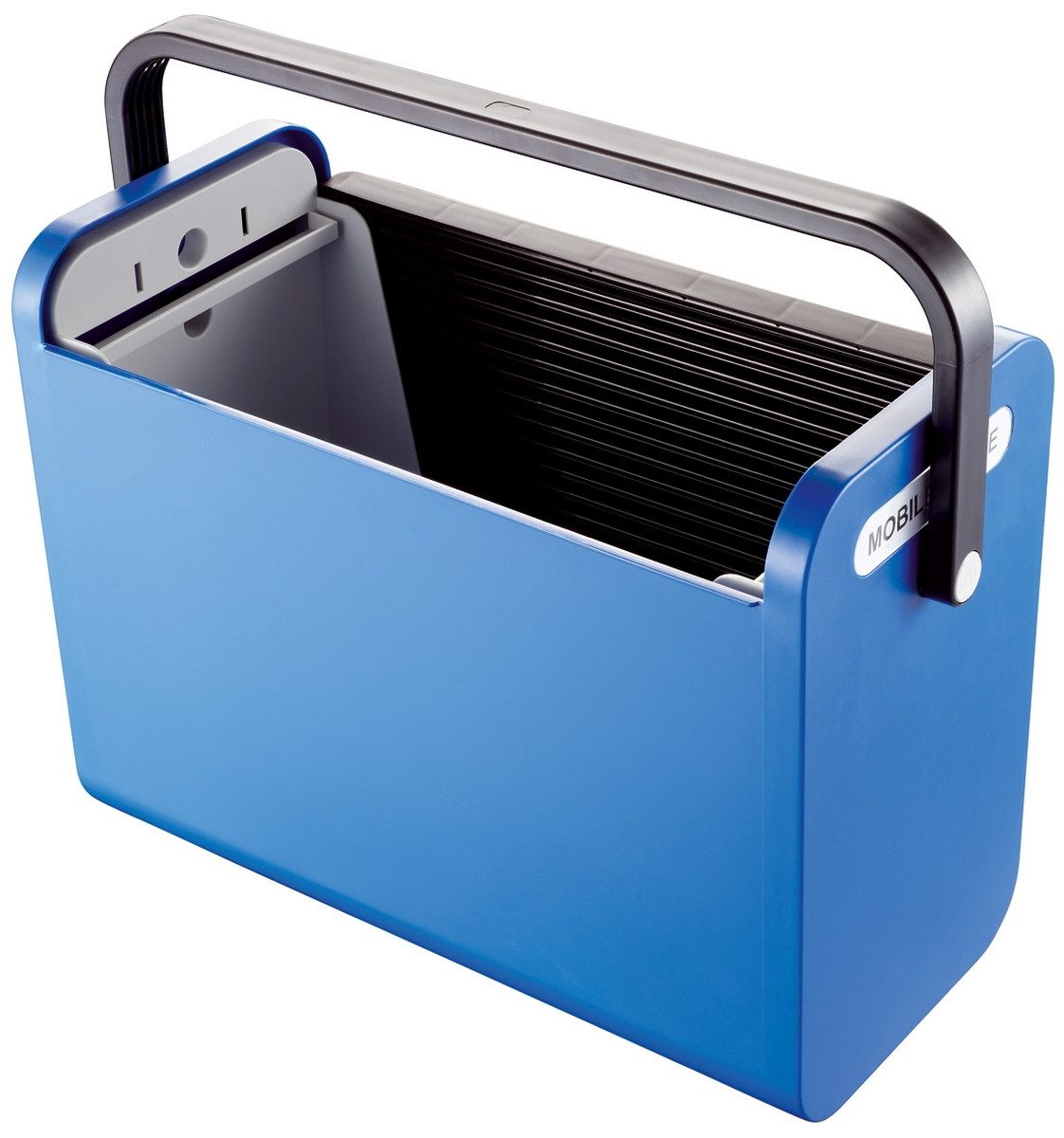 HELIT Aufbewahrungsbox Hängemappenbox Mobile Office 192x397x303mm schwarz-blau