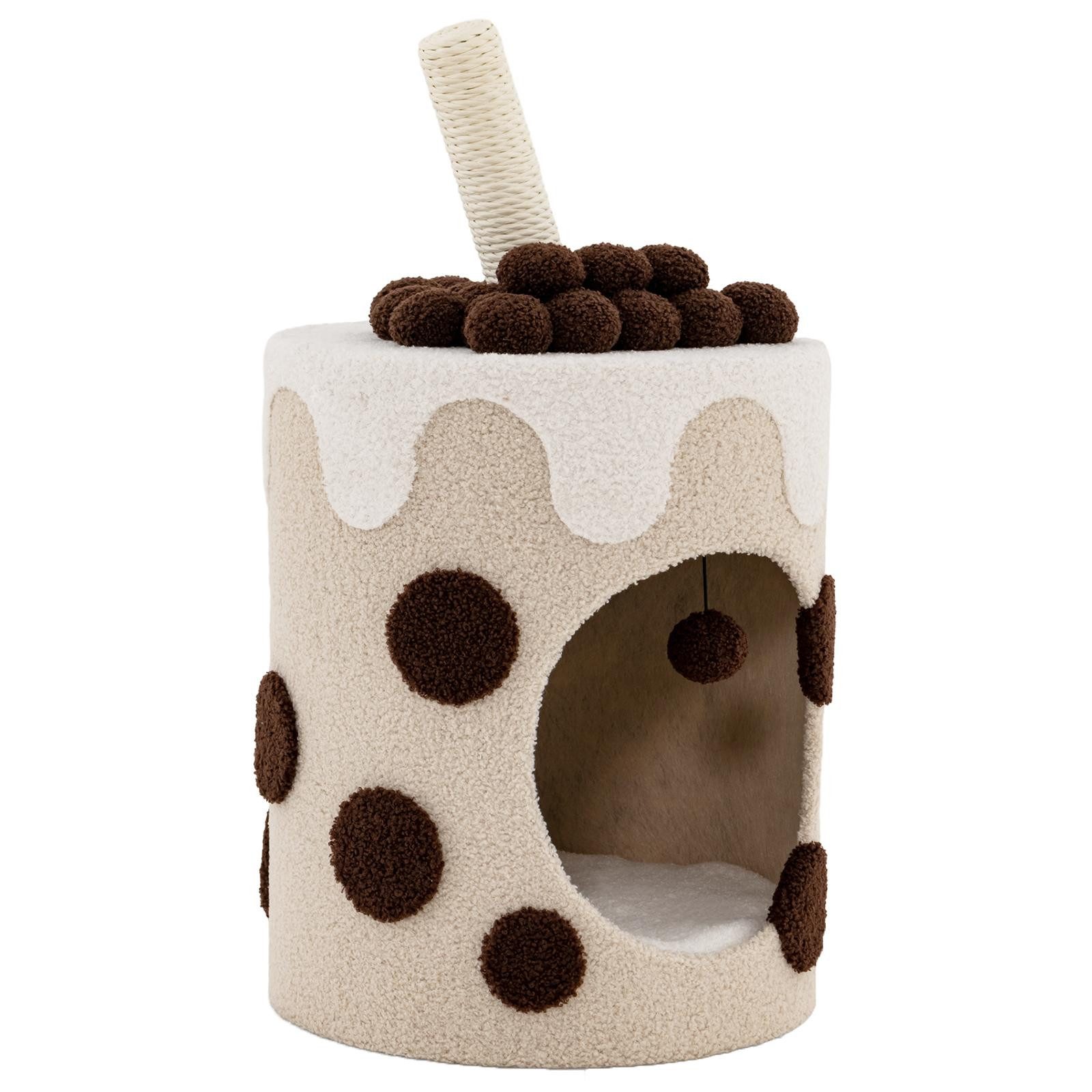 KOMFOTTEU Katzentoilette, Multifunktionale Katzenhöhle mit waschbaren Kisse günstig online kaufen