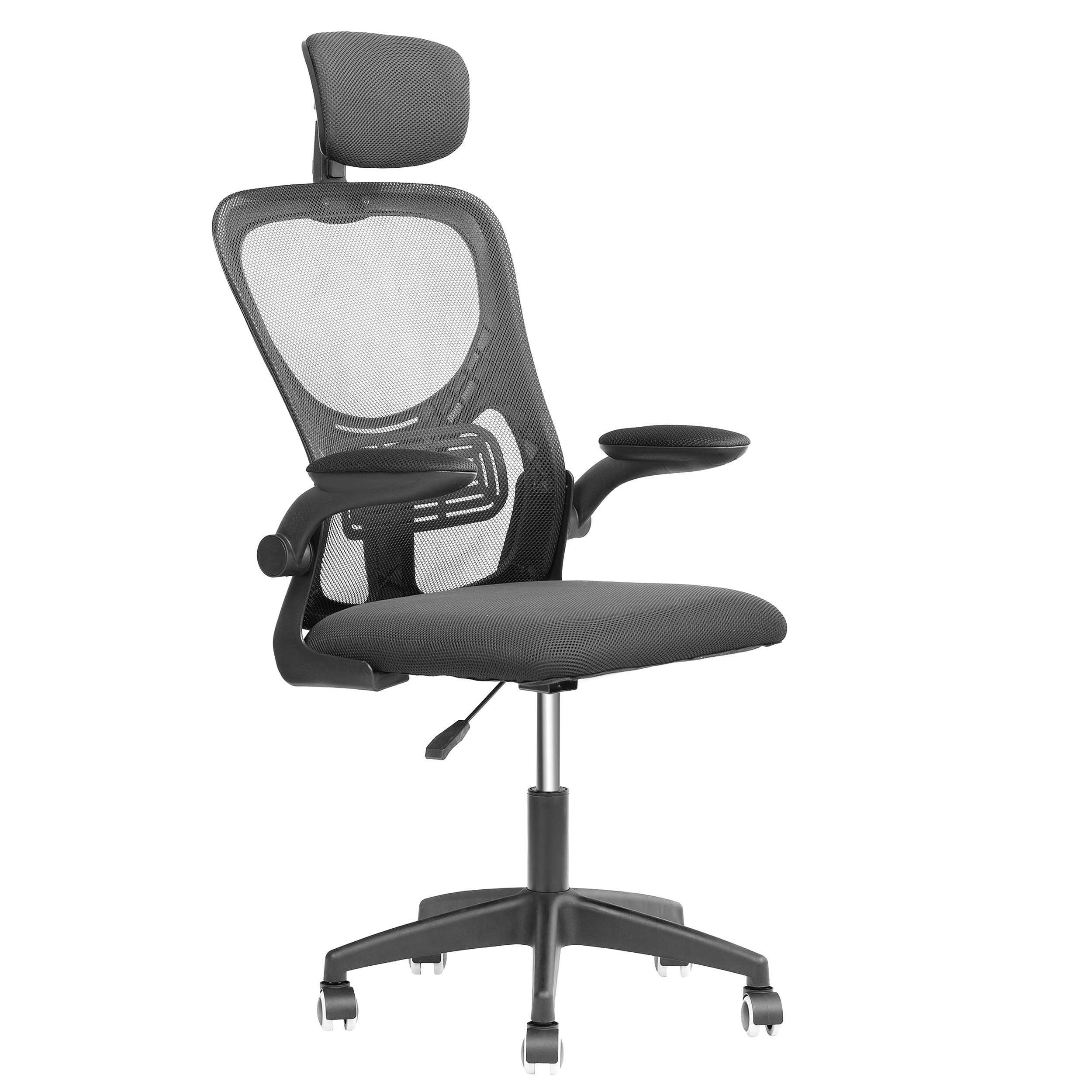 FORCE ONE Bürostuhl X-OFFICE Drehstuhl Schreibtischstuhl Chefsessel, Atmungsaktive Mesh-Rückenlehne & Höhenverstellung