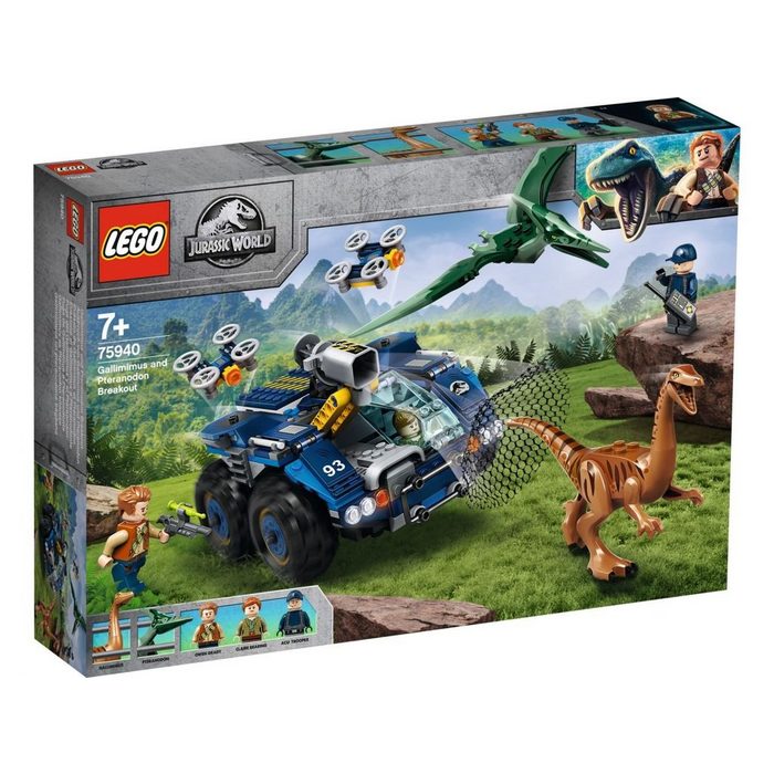 LEGO® Konstruktionsspielsteine LEGO Jurassic World - Ausbruch von Gallimimus und (Set 391 St)