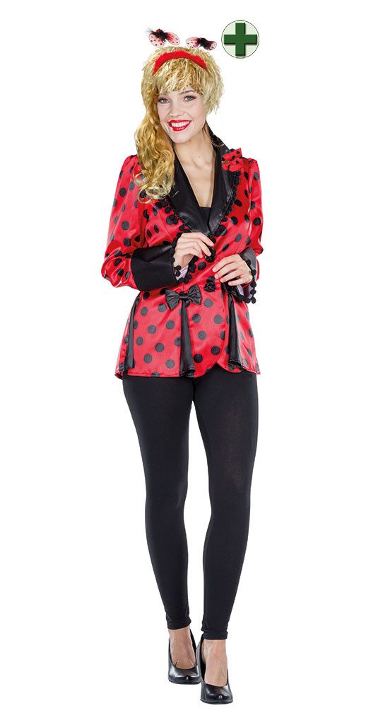 Karneval-Klamotten Kostüm Marienkäfer Damen Marienkäferjacke mit Fühler, Gl günstig online kaufen