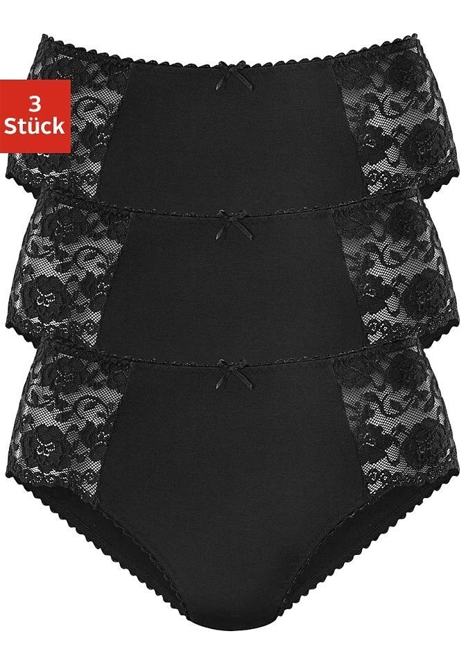 petite fleur Hüftslip (3er-Pack) aus elastischer Baumwoll-Qualität