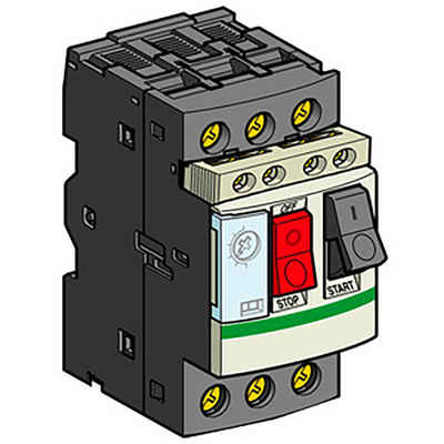 SCHNEIDER Stromstoßschalter Schneider Electric GV2ME10AE11 Motorschutzrelais 1 St., (GV2ME10AE11)