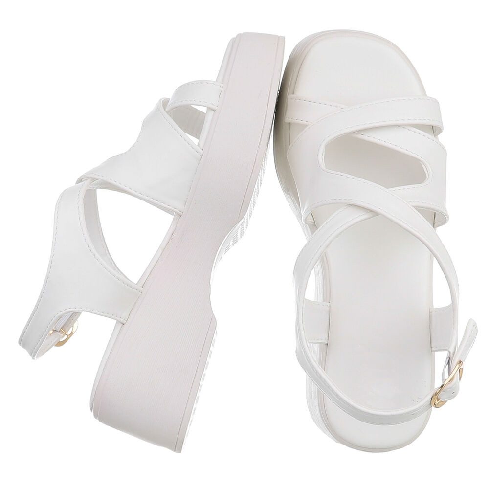 Ital-Design Bequeme Sandalen mit Absatz für Damen im trendigen Design Plate günstig online kaufen