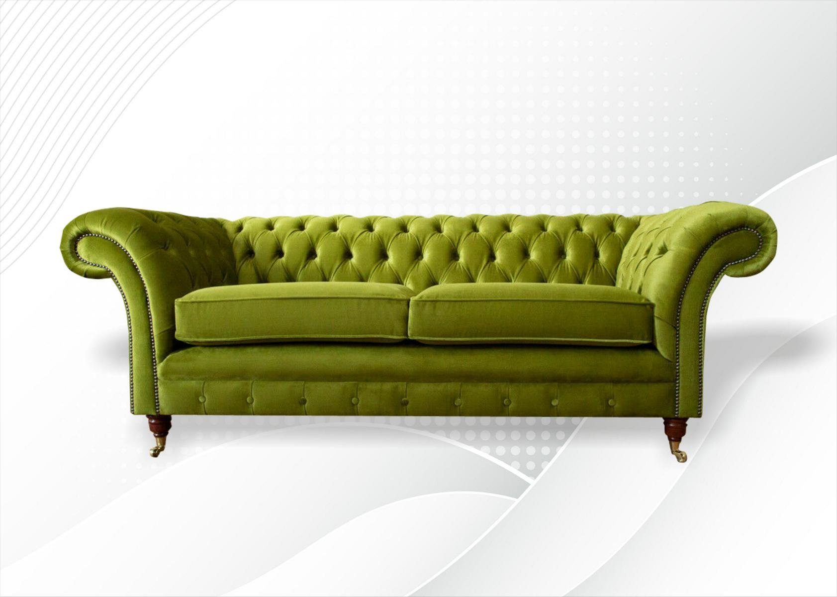 Chesterfield-Sofa, Sofa Sitzer Couch JVmoebel cm 3 Chesterfield Design 225