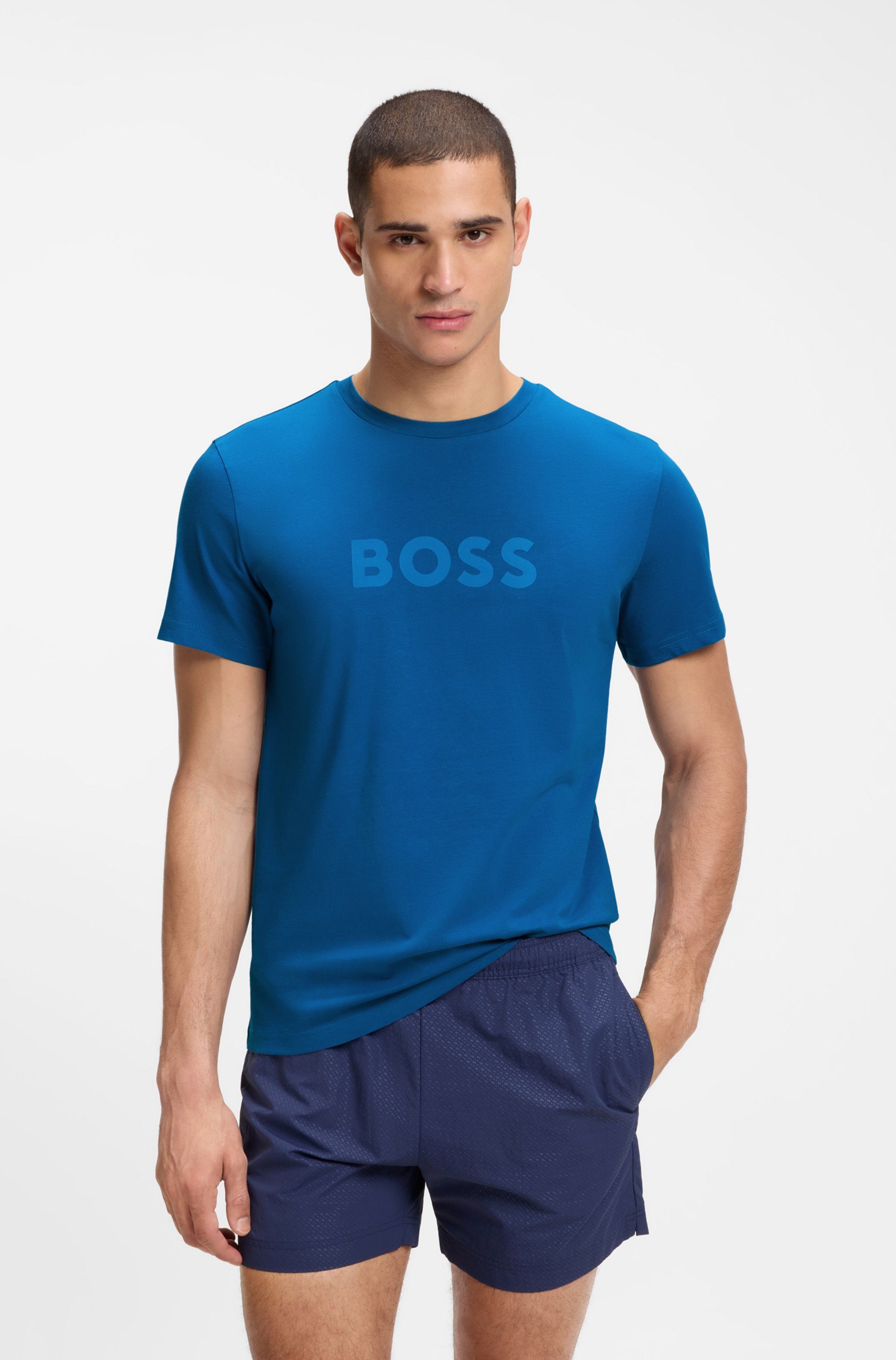 BOSS Strandshirt T-Shirt RN mit UV Schutz (SPF 50), Swimwear günstig online kaufen