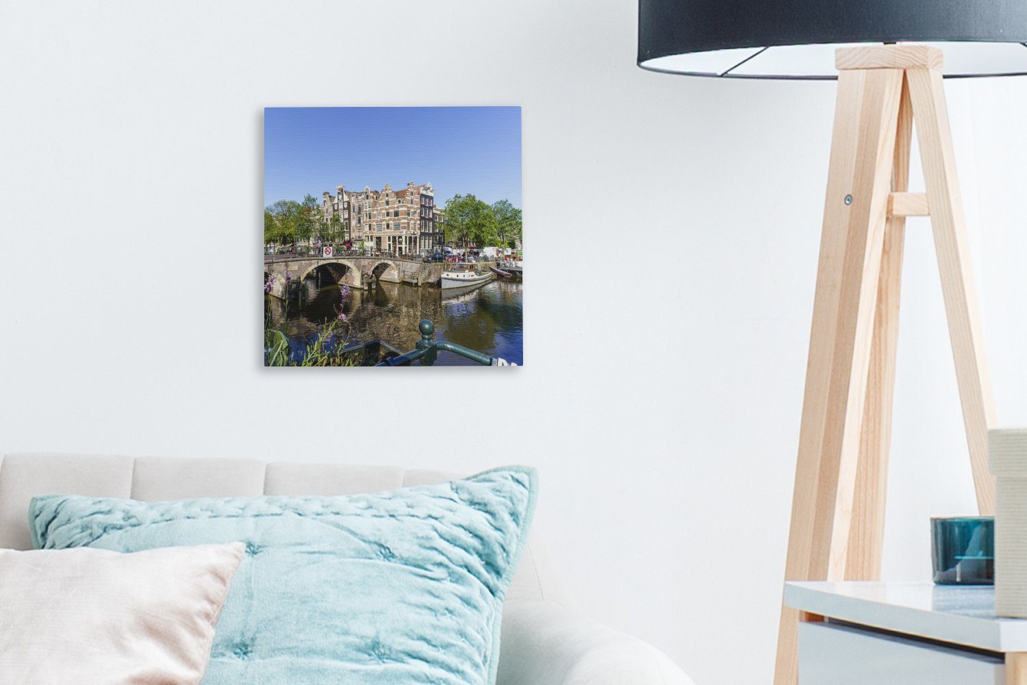 Sommer, Wohnzimmer Leinwand Bilder im (1 Brouwersgracht Schlafzimmer für St), in Amsterdam Die OneMillionCanvasses® Leinwandbild