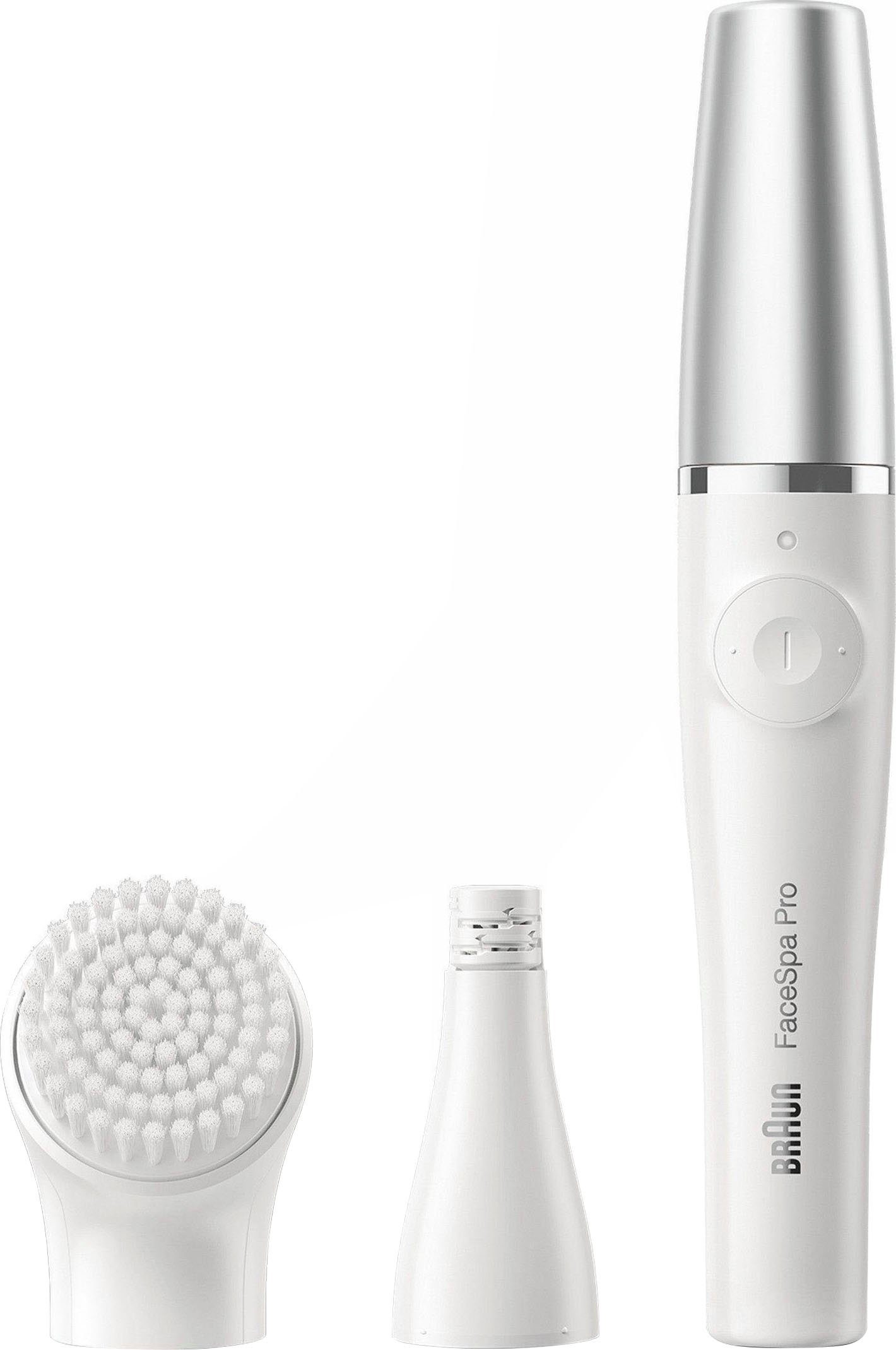 10 Braun Wet&Dry FaceSpa Pro Gesichtsepilierer SE910, Mikroöffnungen,